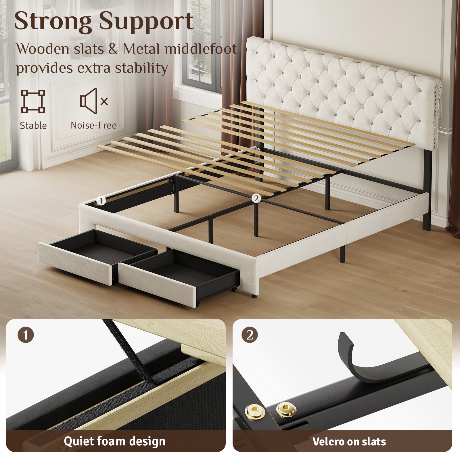 Belffin E08-B01040S Bed-Risers - View #4