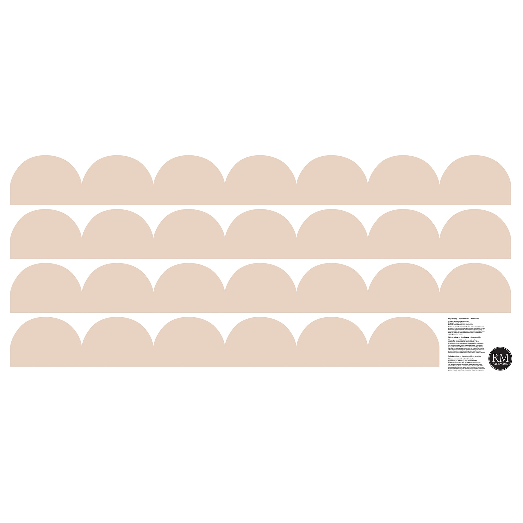 RoomMates 3.71-in W x 39-in H Self-adhesive Brown Abstract Wall Decal
