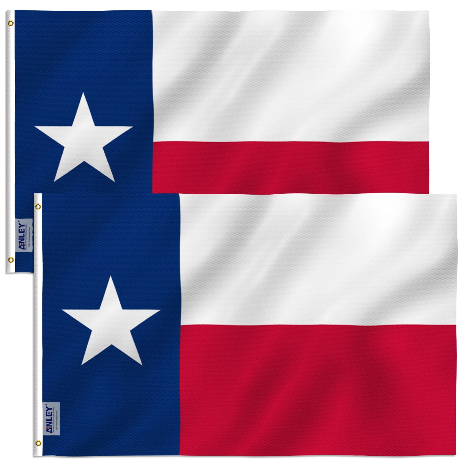 Anley A.FLAG.STATETEXAS.2P  Fly Breeze 3x5 Foot Texas State Flag Polyester (2 Pack)