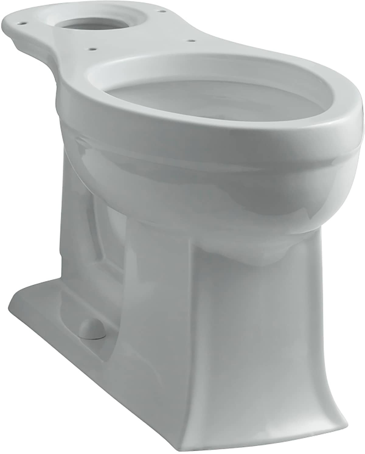 KOHLER Archer Ice Grey Elongated Chair Height Toilet Bowl 12-in Rough ...