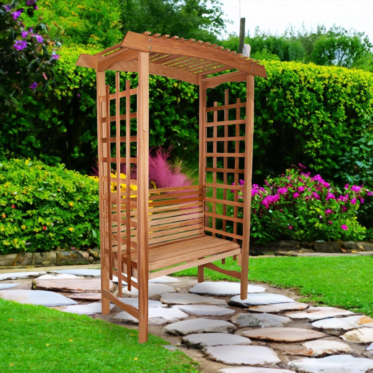 All Things Cedar GA87-B Garden-Arbor - View #5