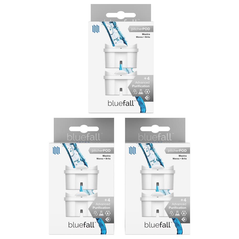 Bluefall BF-BRMXTR-3PACK PitcherPod Gac/Ion Exchange Pitcher Replacement Filter