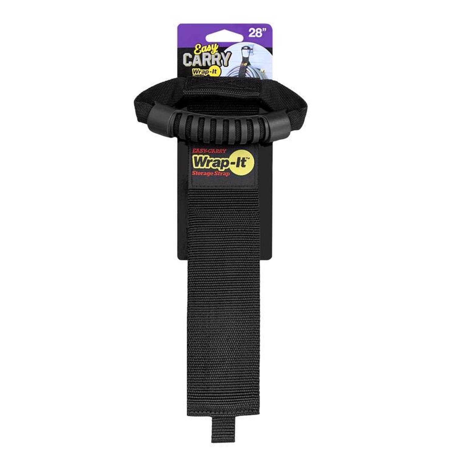 Wrap-It - Wrap It Easy Carry 2.5 in. W X 28 in. L Black Storage Straps 50 lb 1 pk