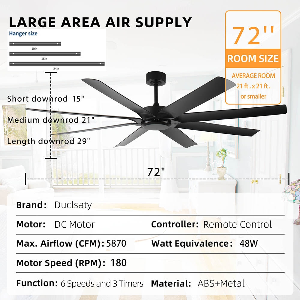Duclsaty ZYS023 Ceiling-Fans - View #7