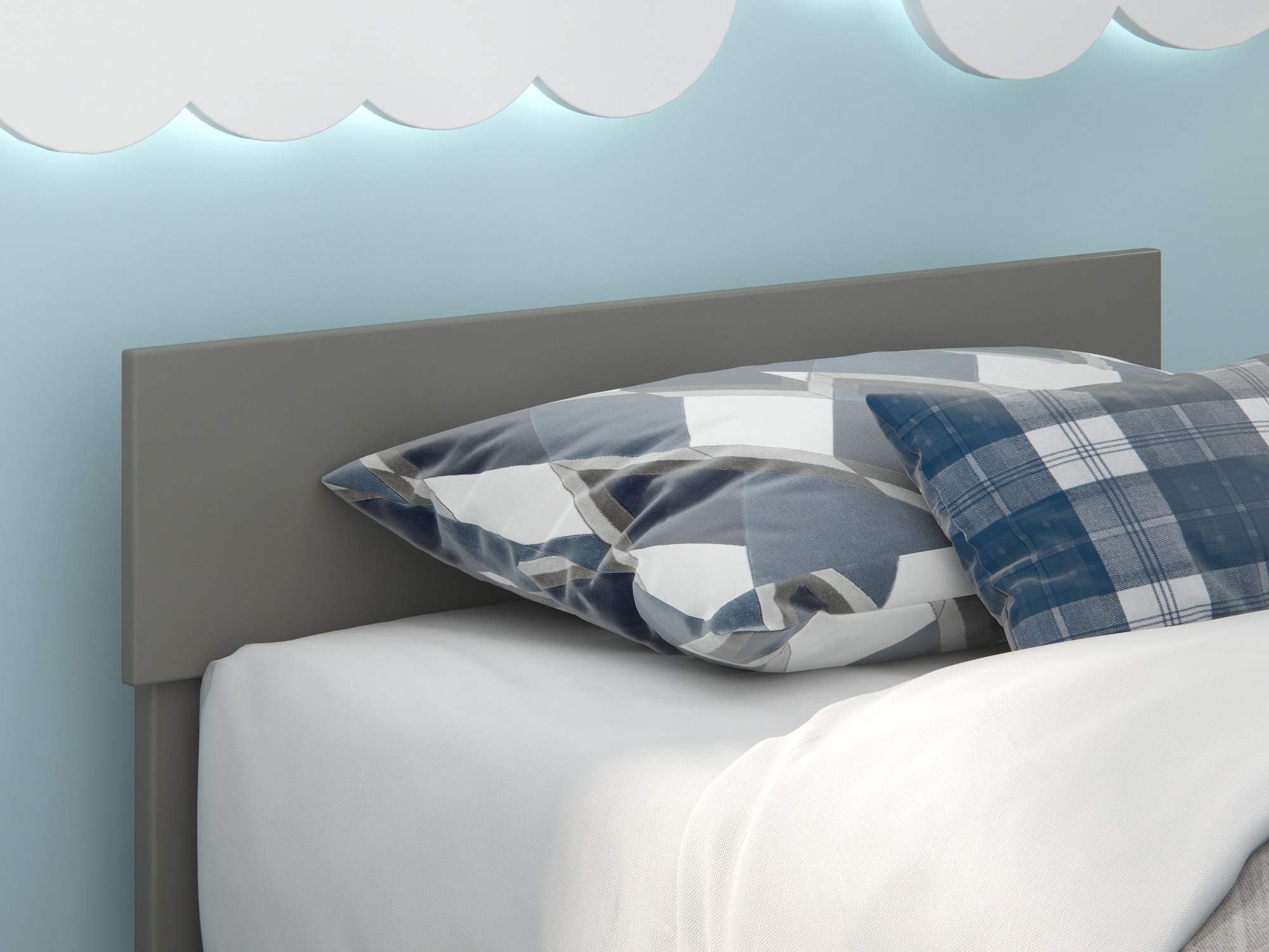 AFI Furnishings AG8100129 Boston Grey Twin Headboard