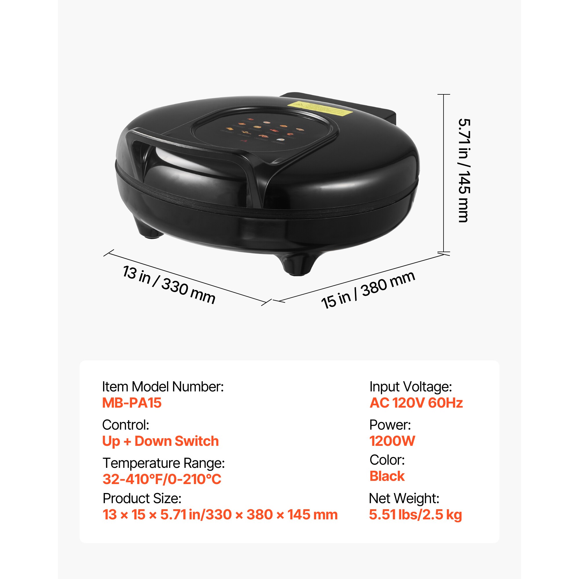 VEVOR SCPDKSXKG12Y08861V1 Outdoor-Pizza-Ovens - View #7