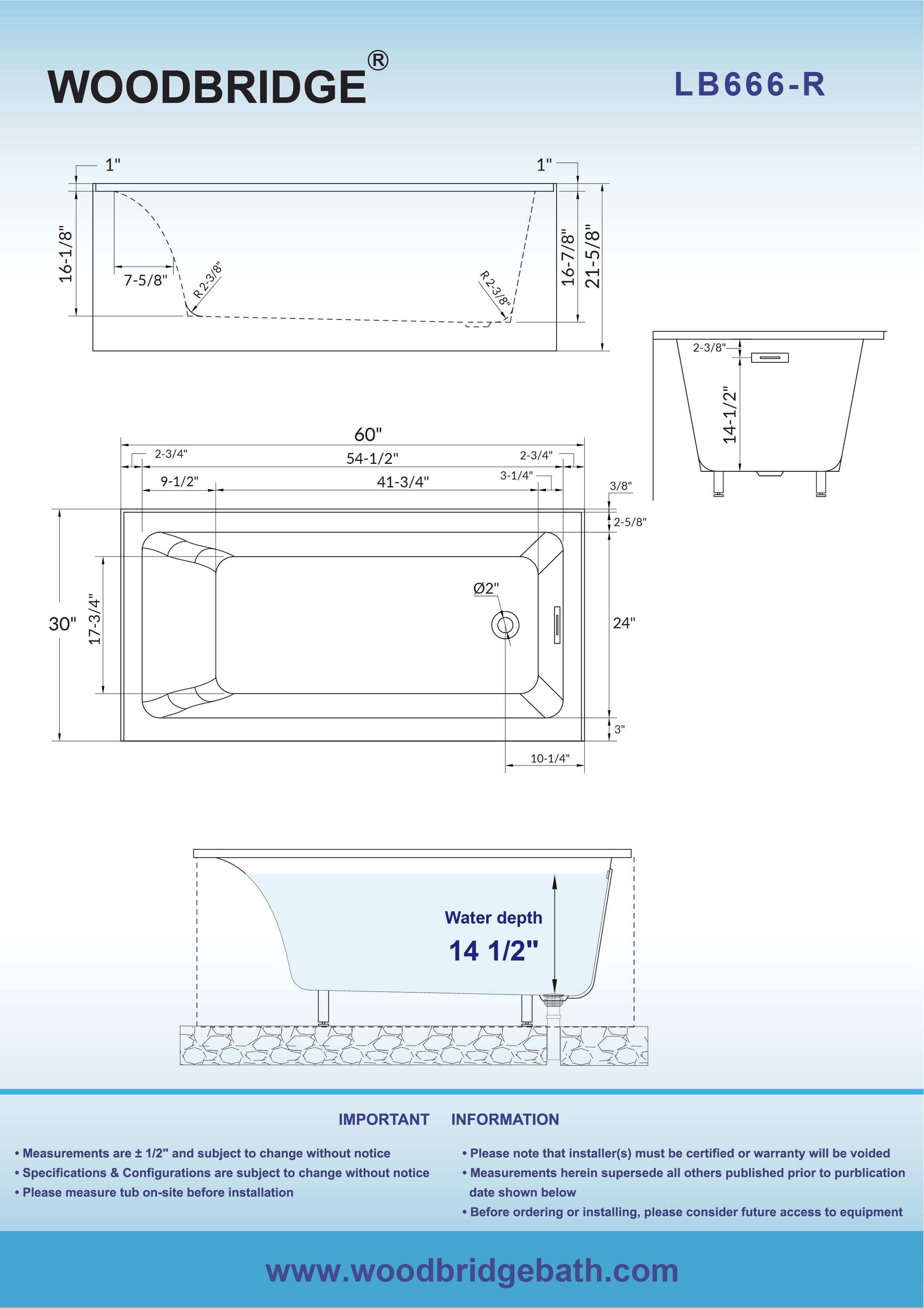 Woodbridge LB342 bathtubs - View #13