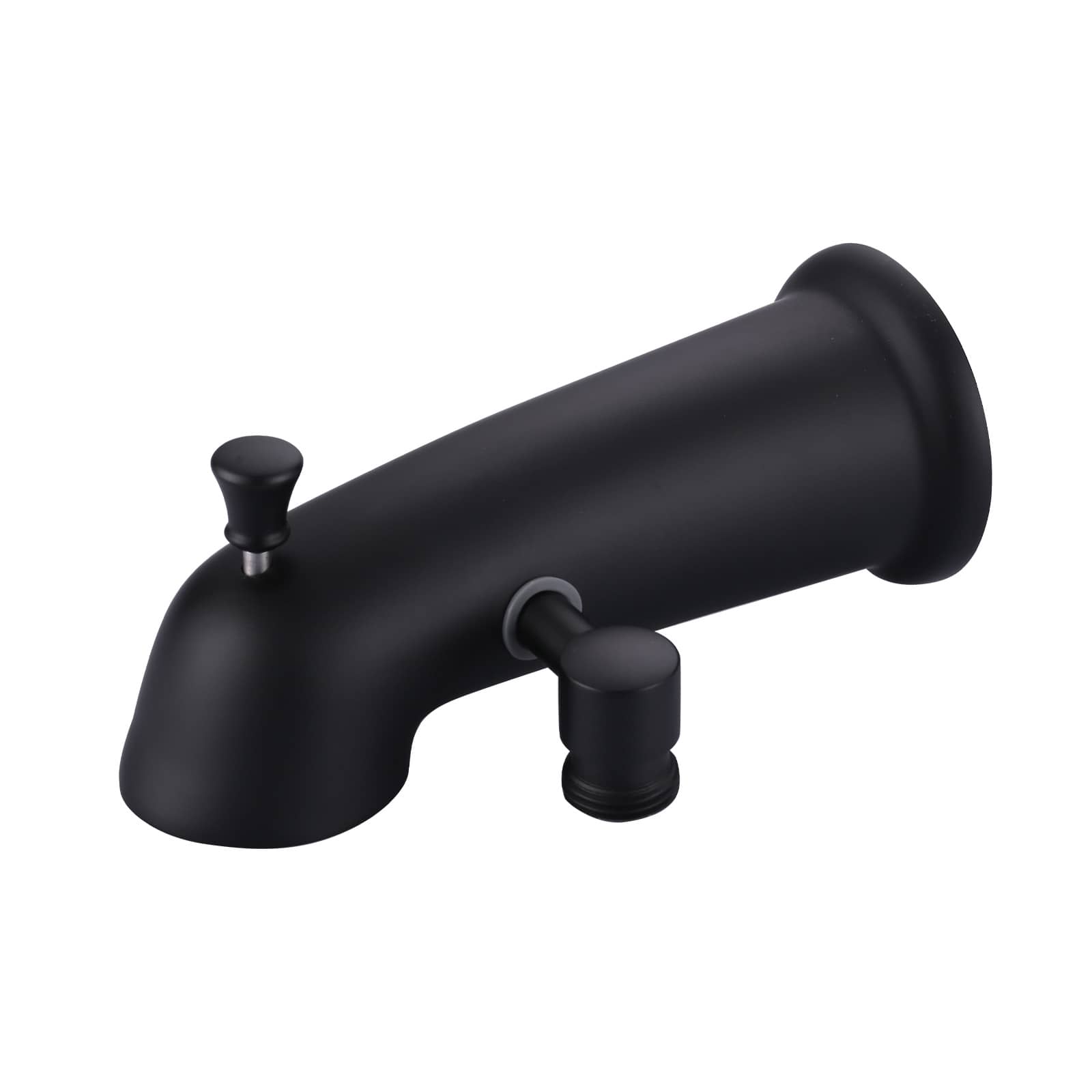 ARCORA Bath Tub Spout Shower Hose Connection Universal Faucet with Diverter in Matte Black