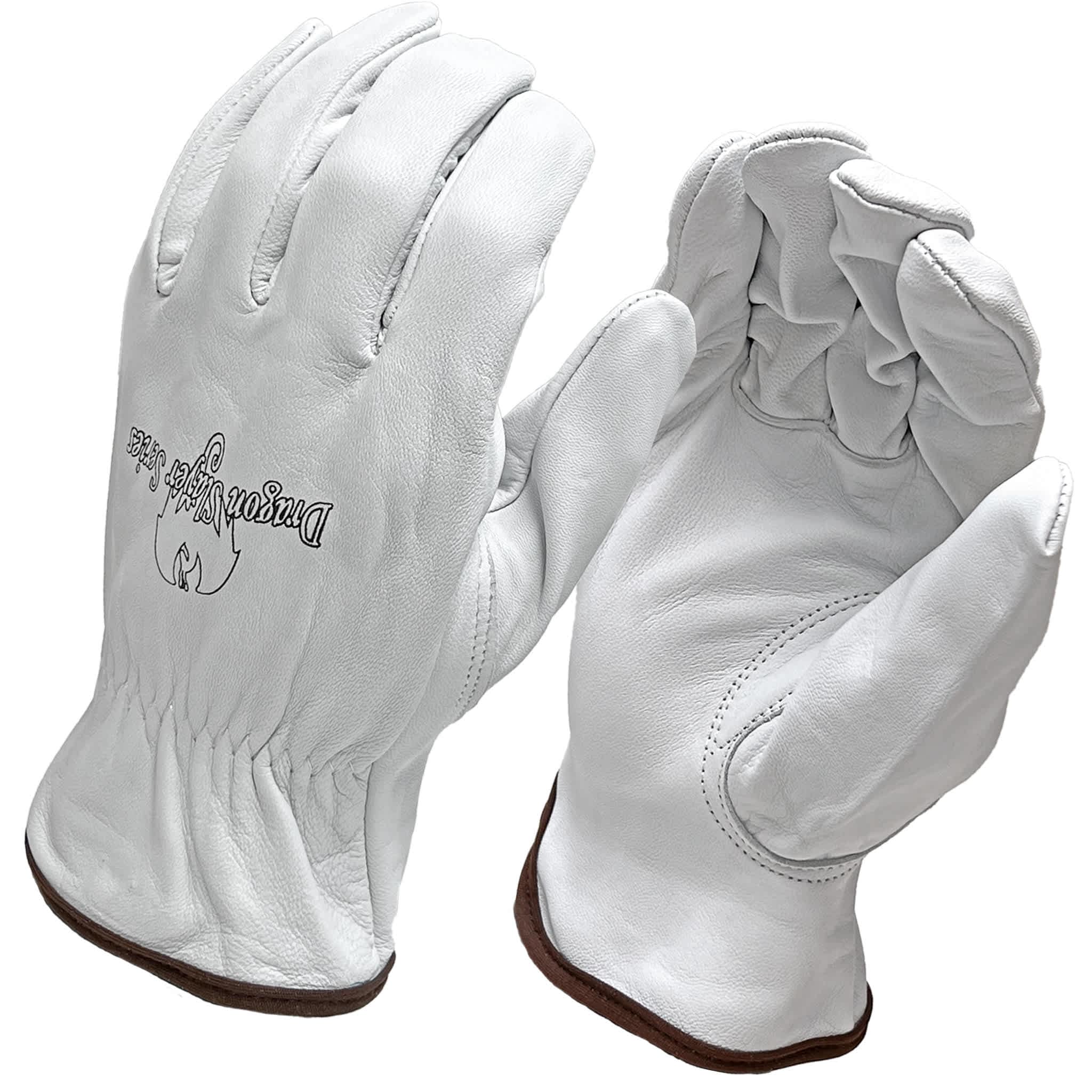 Strongarm American Welding Co. Strongarm Dragon Slayer Goat Grain Leather Driver Work and Welding Gloves Keystone Thumb Elastic Wrist 1 Pair #SAW2123M