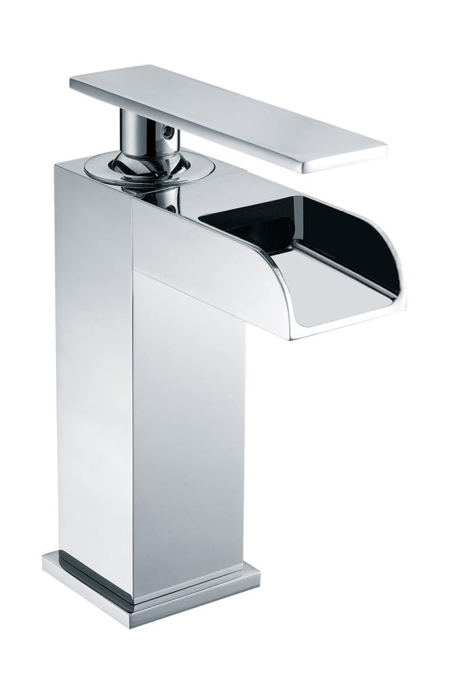 ALFI AB1598-PC Polished Chrome Single hole 1-handle Waterfall Commercial/Residential Handle Bathroom Sink Faucet