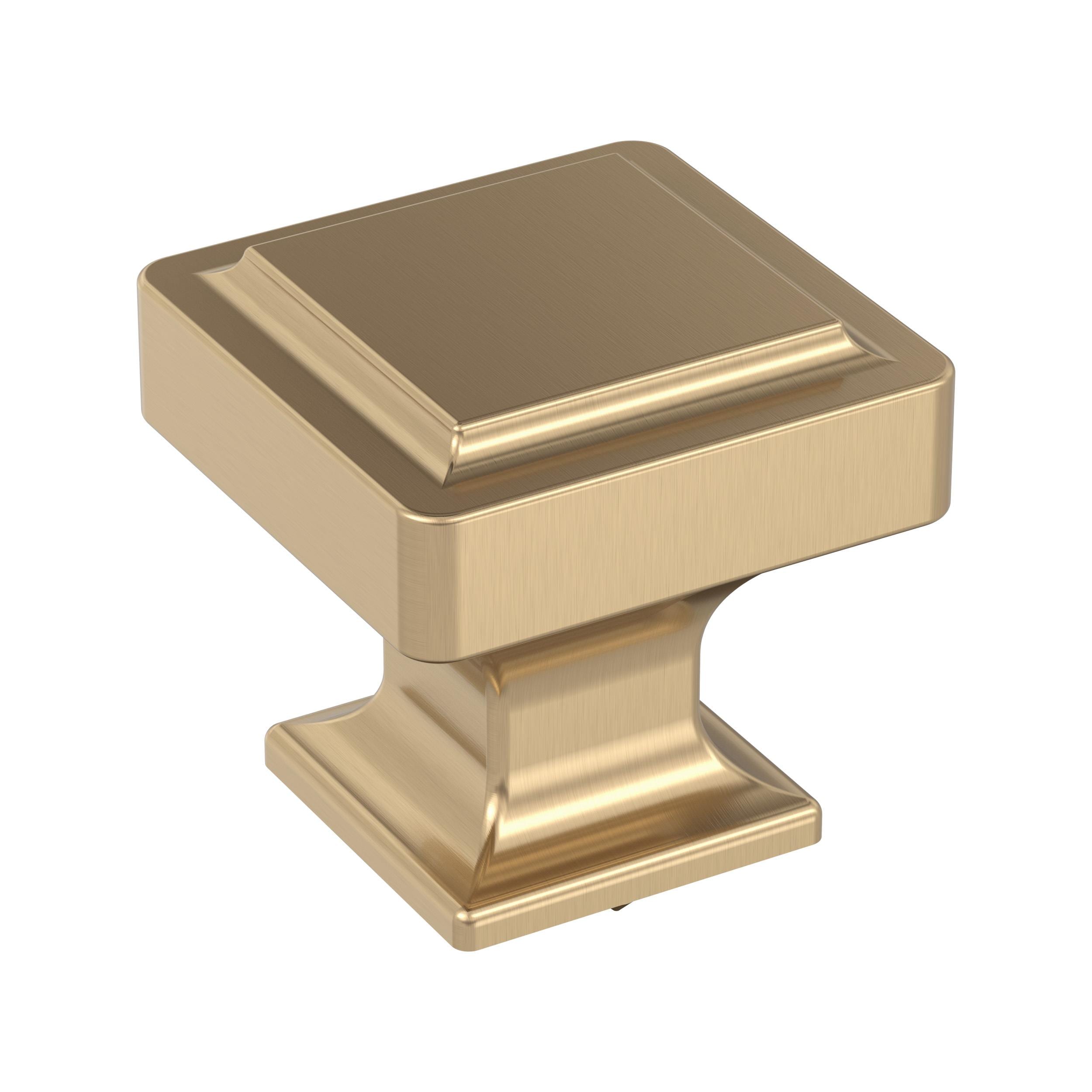 Amerock 10VMP37021CZ Eleva 1-3/16-in Champagne Bronze Square Traditional Cabinet Knob 10 -Pack