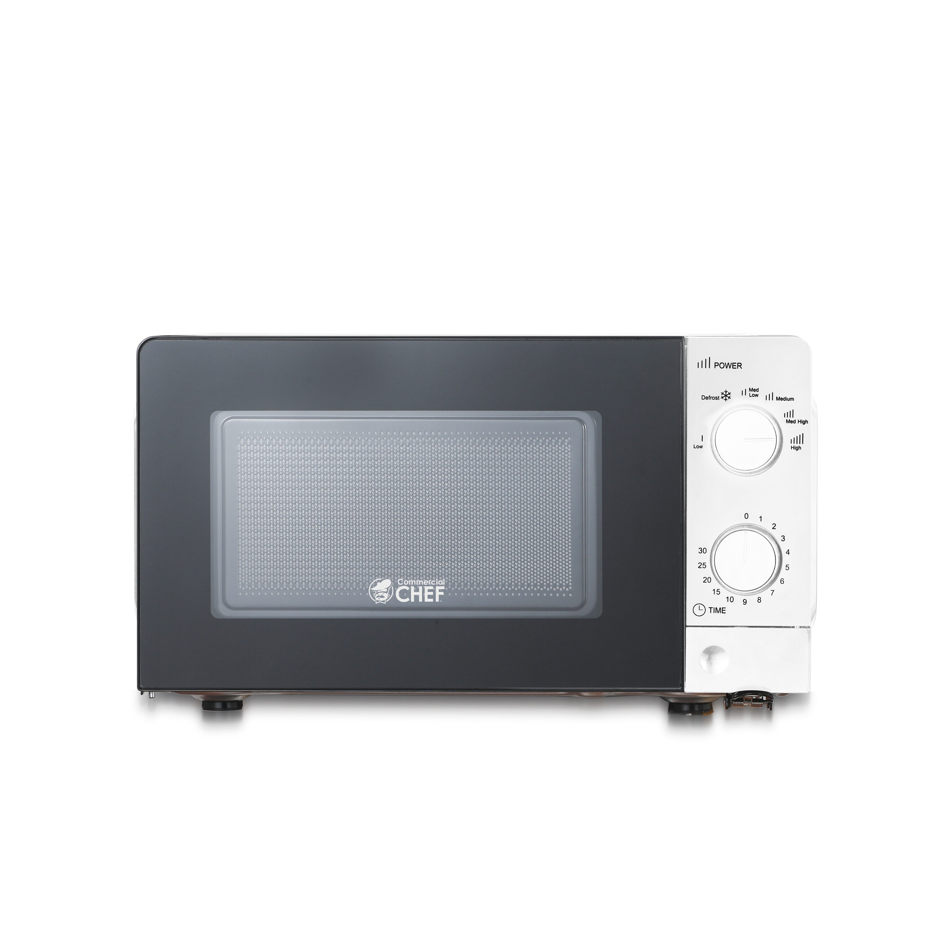 Commercial Chef 0.6-cu ft Small (Less than 1.5-cu ft) 600 -Watt Countertop Microwave ( White )