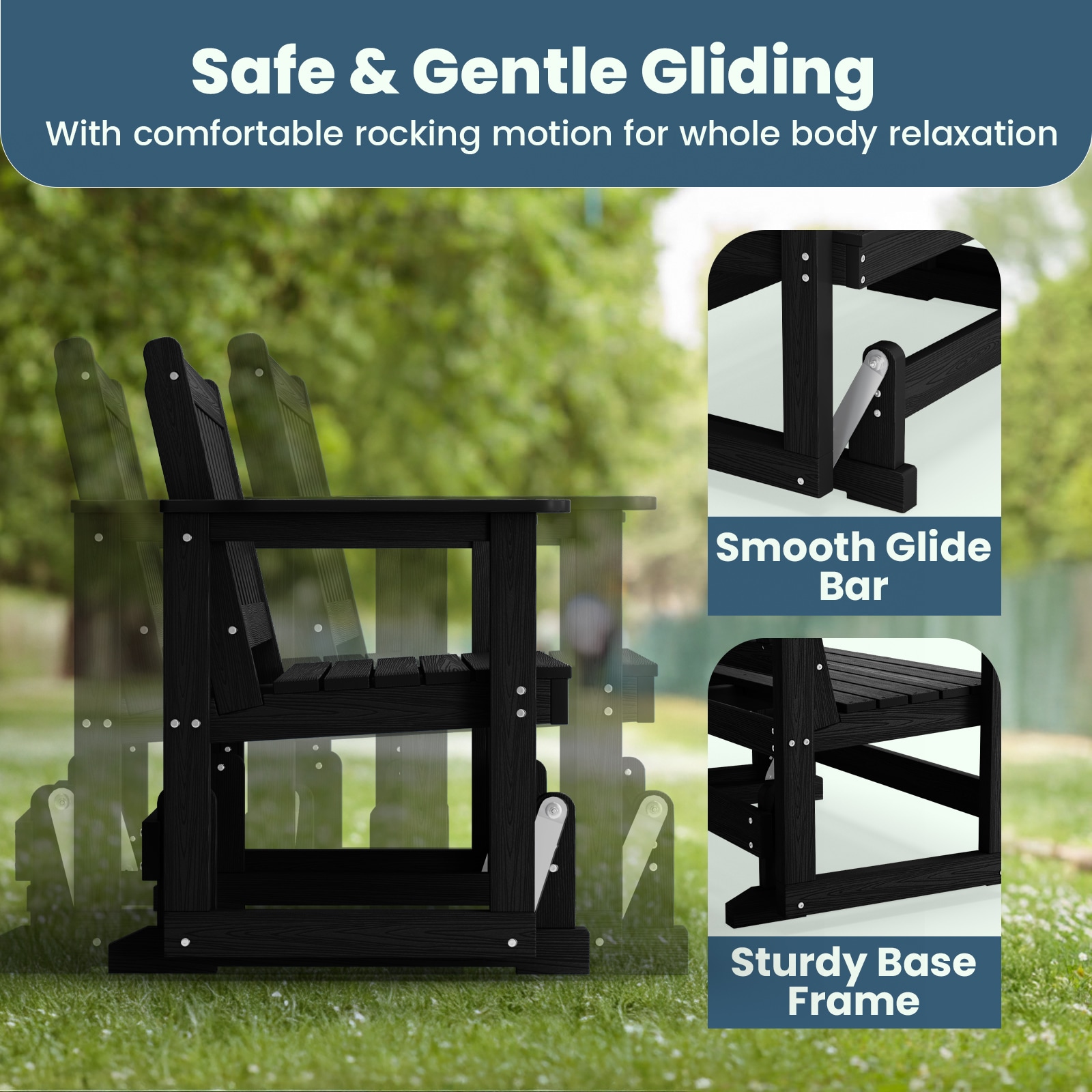 JEAREY GBYZD3JT-NAVY Swing-Gliders - View #4