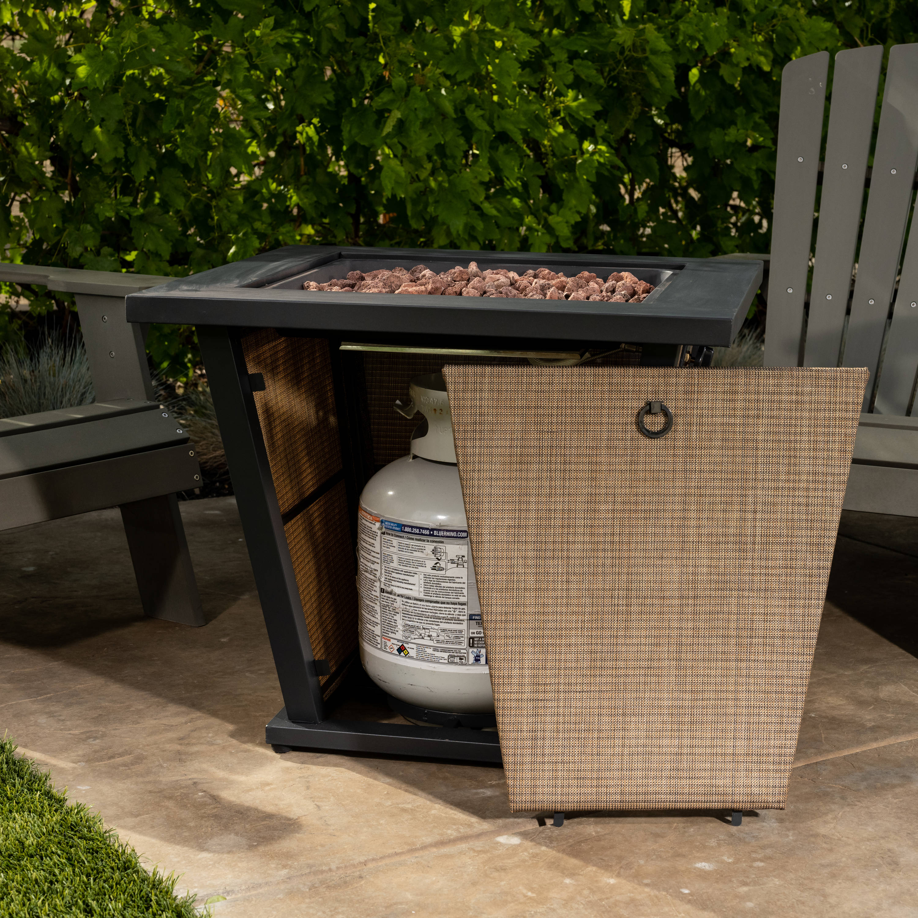 bond vineyard propane fire table