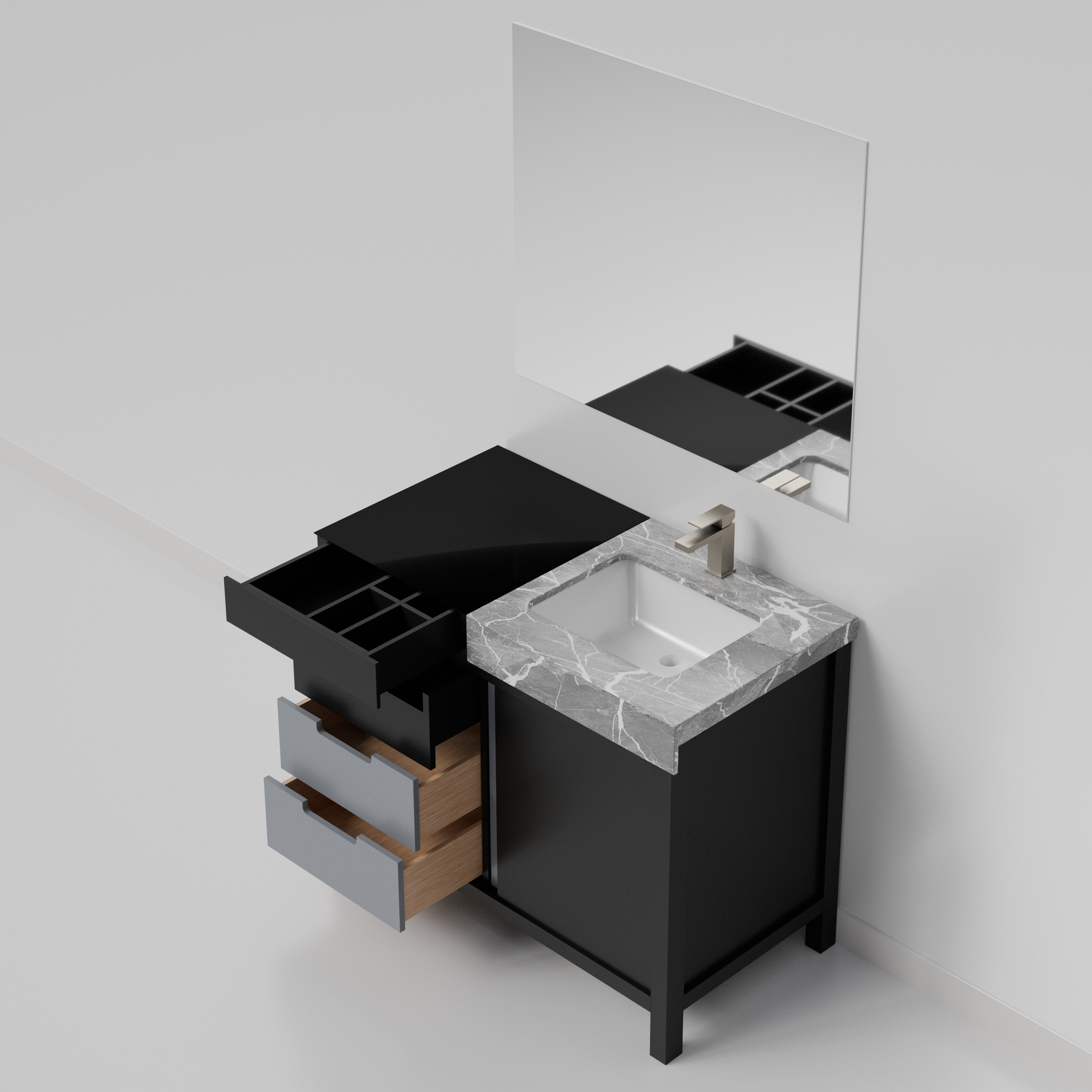 Lexora LZ342242SLISM34FBG Bath-Vanity-Combo - View #8