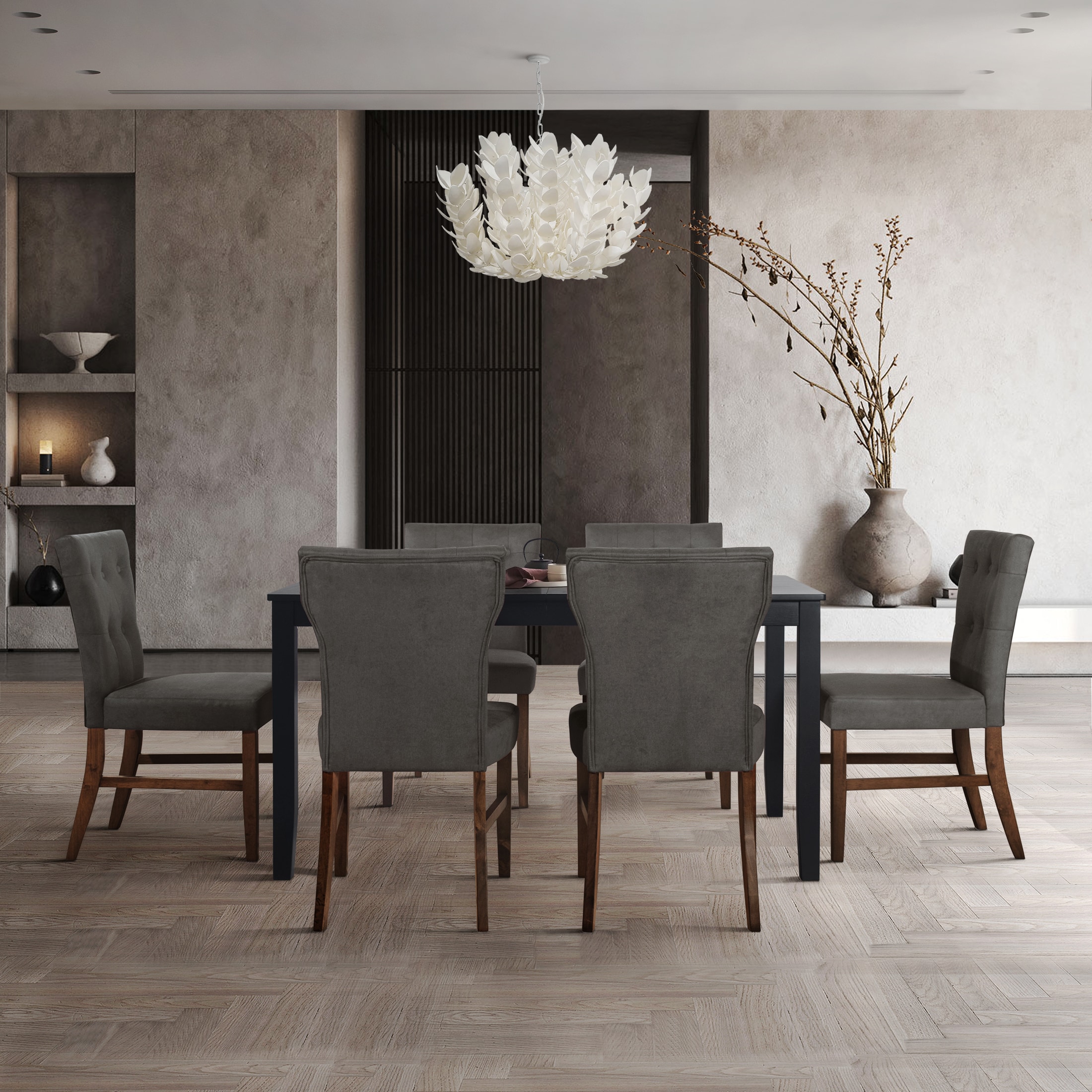 ChaletPosh C3084US-DGY-LN-BN-C4 Dining-Sets - View #3