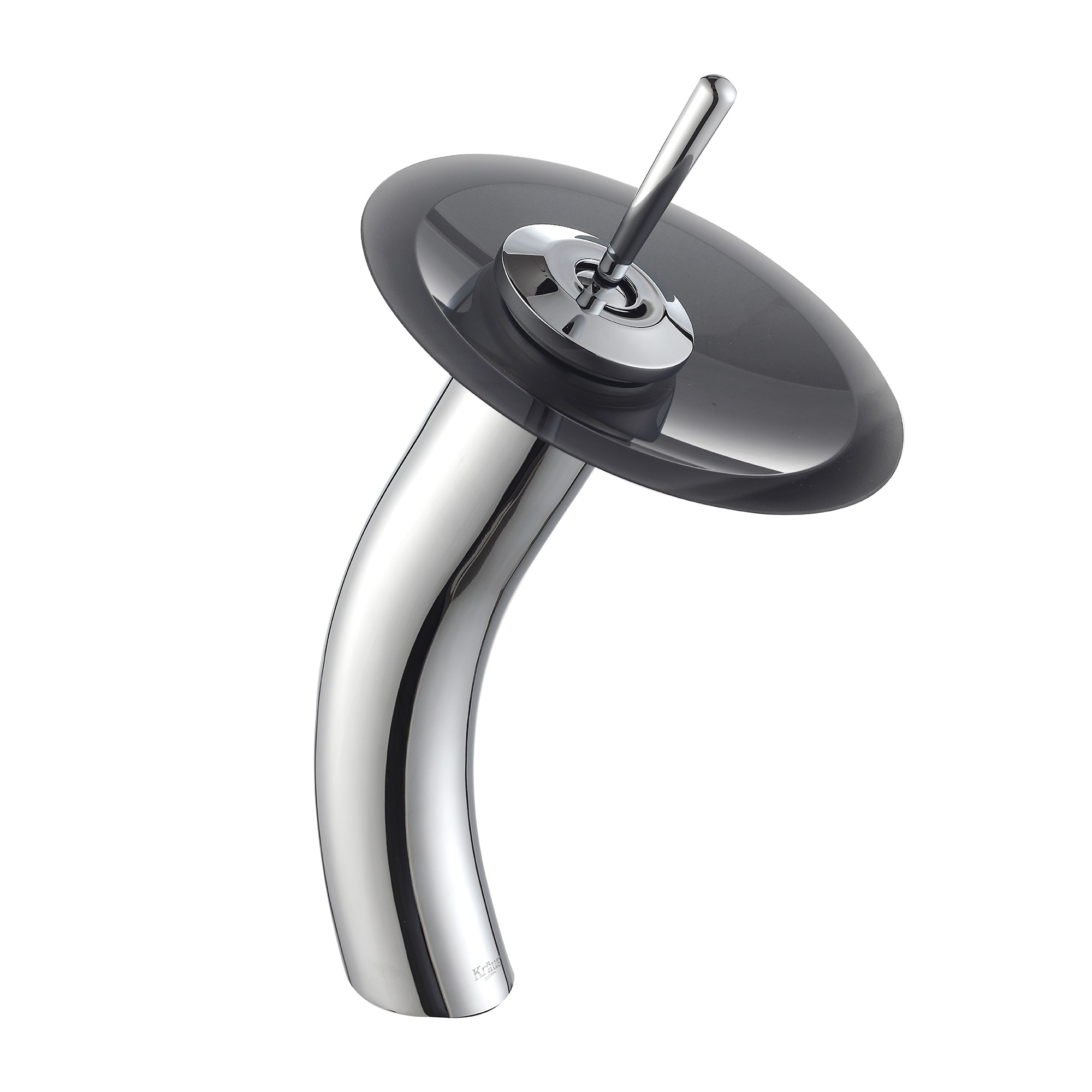 Kraus KGW-1700CH-BLFR Vessel Mixer Chrome Single hole 1-handle WaterSense Waterfall Commercial/Residential Handle Bathroom Sink Faucet