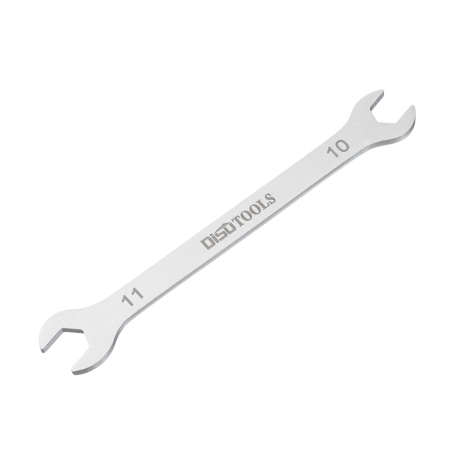 Unique Bargains Thin Open End Wrench 10mm x 11mm Metric Sandblasting Plated 3cr13 Stainless Steel Double Ended Slim Spanner for Household Maintenance and General Repairs #S26030900UX0812