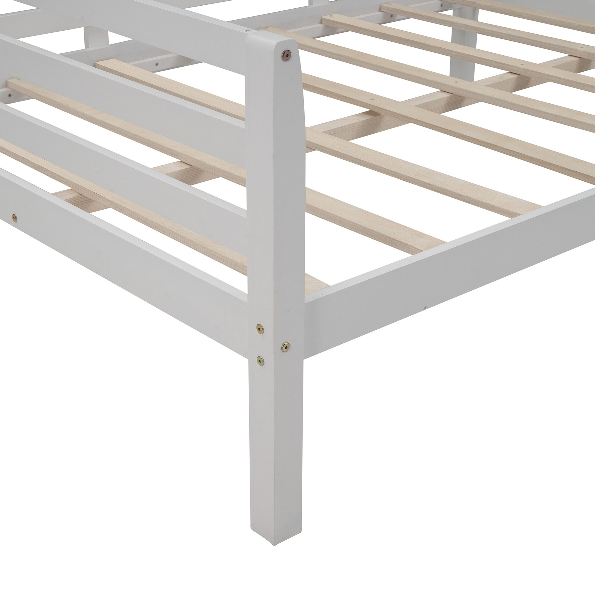 JASMODER White Full Composite Platform Bed at Lowes.com