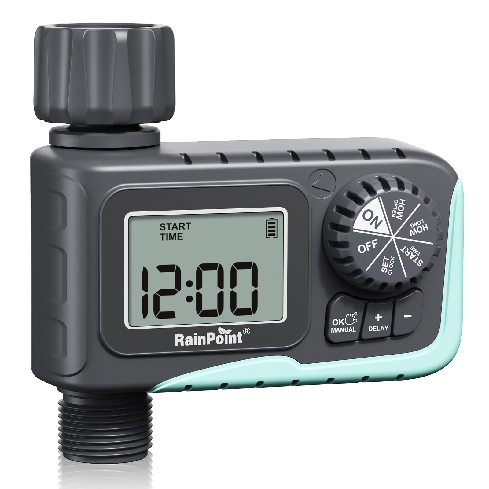 RainPoint 1 Output Port Adjustable Digital hose end timer #ITV105