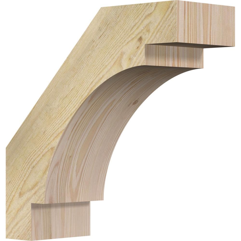 Ekena Millwork BRC06X16X16MRC00RDF 6-in x 16-in x 16-in Douglas Fir Wood Merced rough sawn
