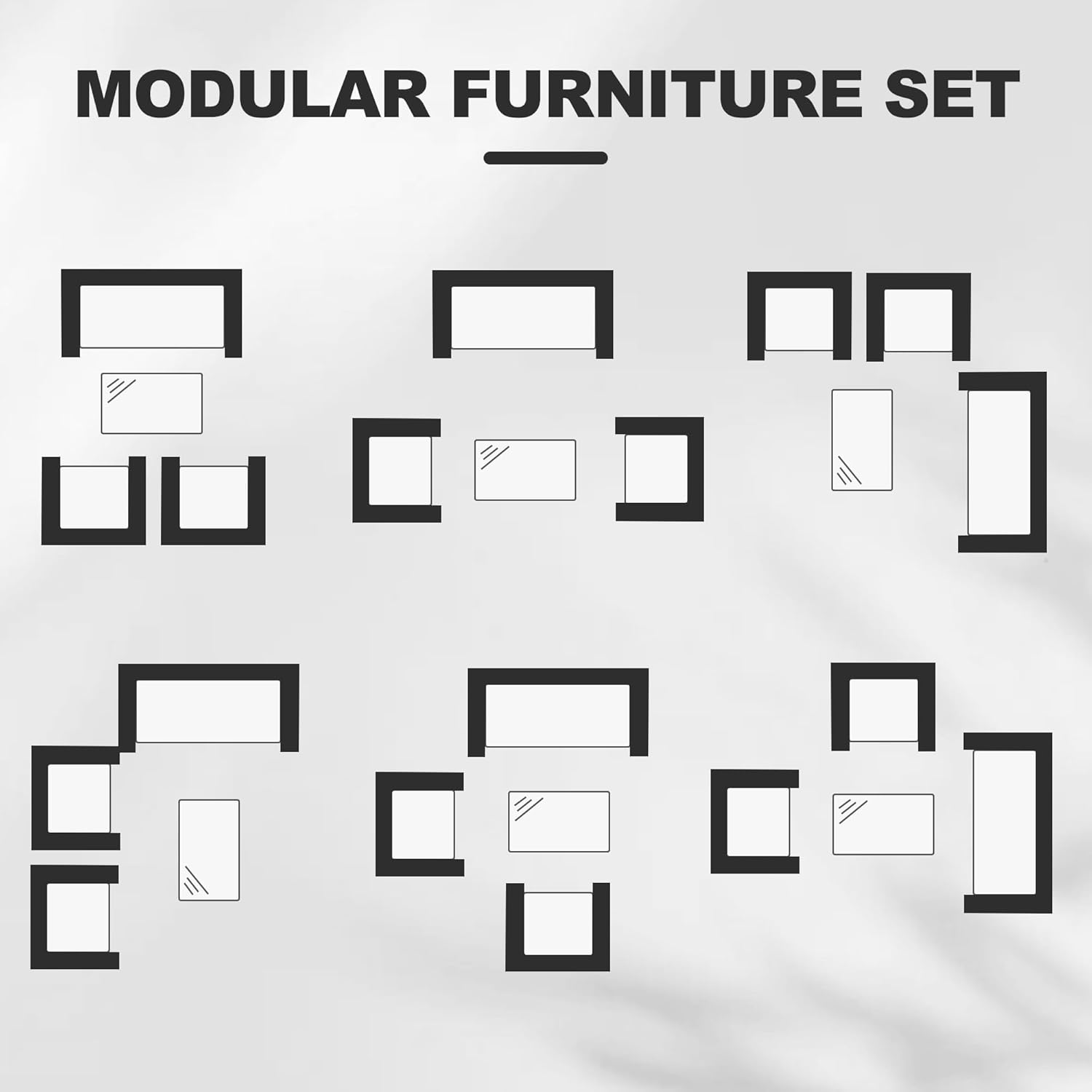 Garvee LS-PATIOSET34UMBLACK Patio-Conversation-Sets - View #5