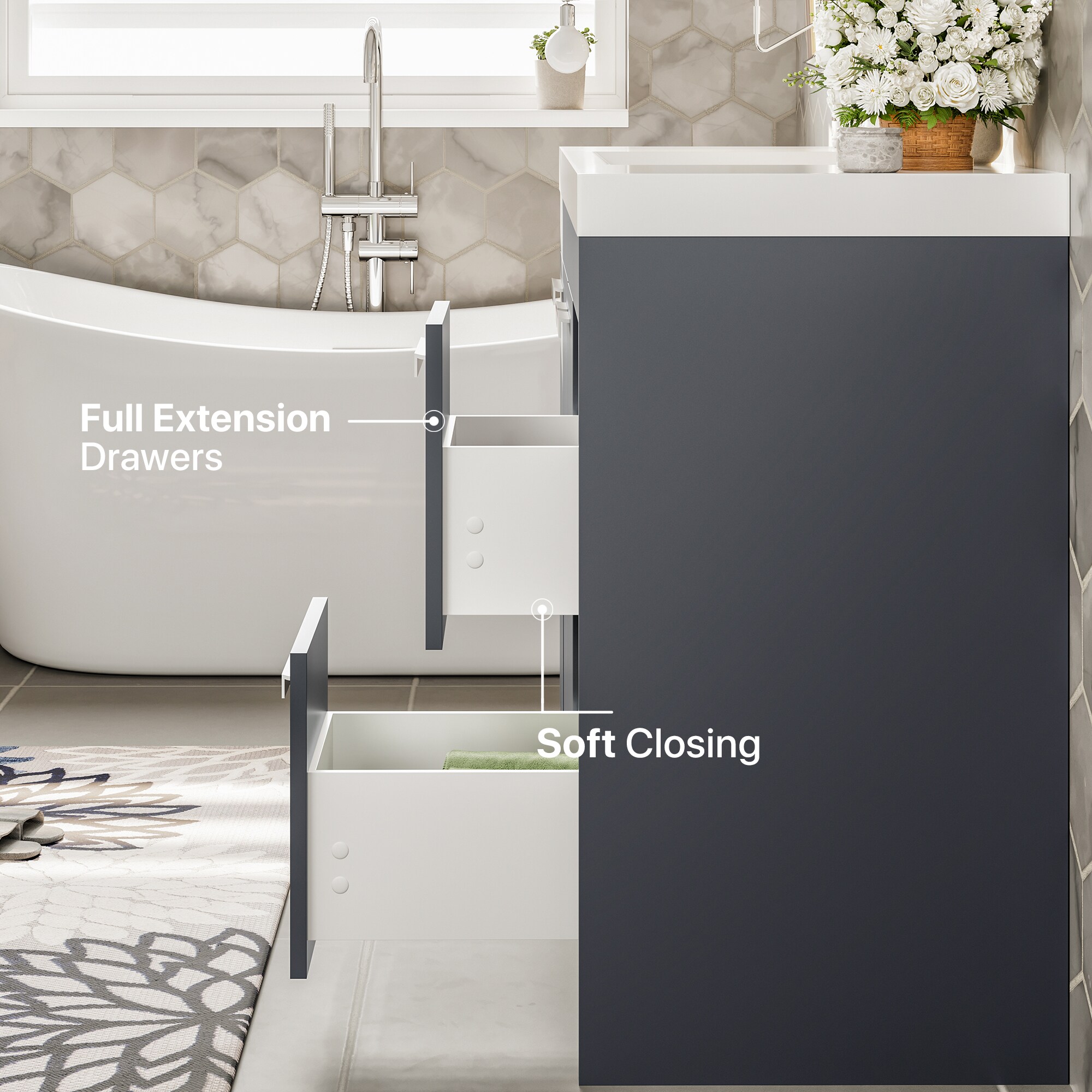 Eviva EVVN1000-8-42GR Bath-Vanity-Combo - View #5