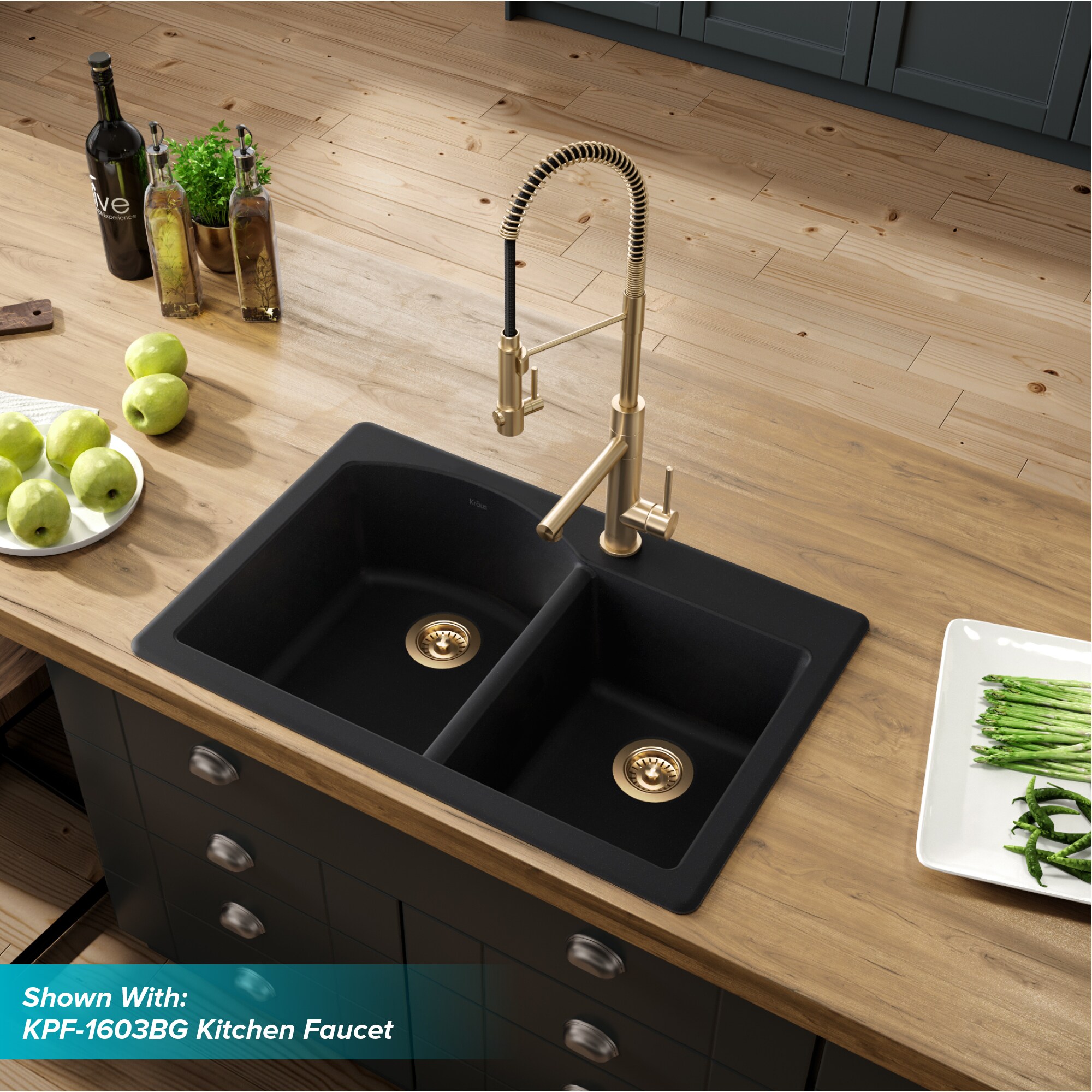 Kraus KGD-50BL-100-75MB Kitchen-Sinks - View #5