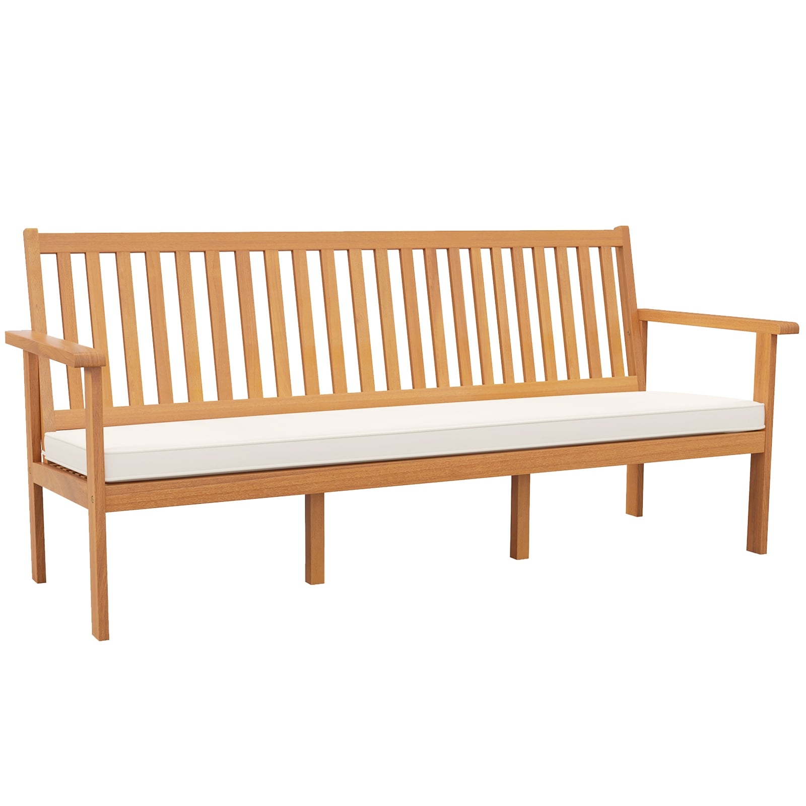  YHTJ72806 64-in W x 31-in H Natural Acacia Traditional Bench