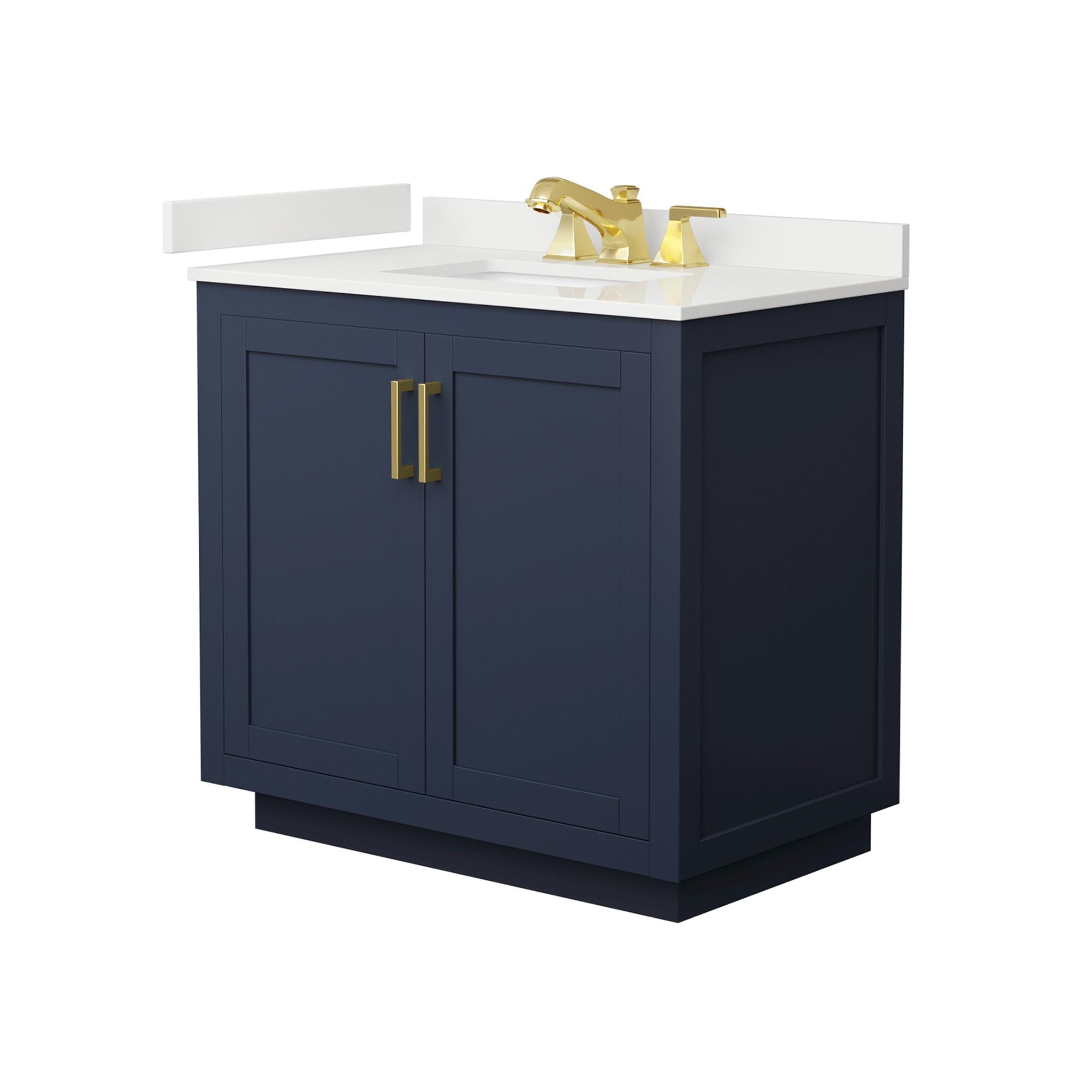 Wyndham Collection WCF292936SBLWQUS3MXX Bath-Vanity-Combo - View #2
