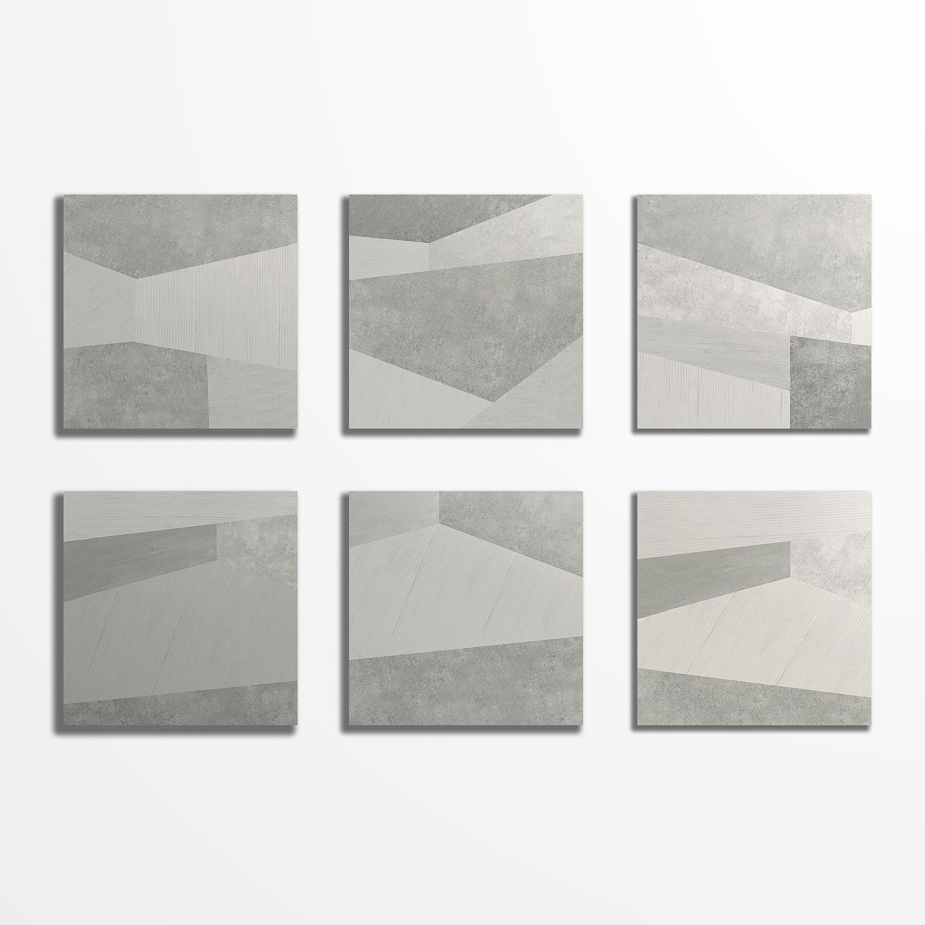 Large Gray Matte Porcelain Floor and Wall Tile