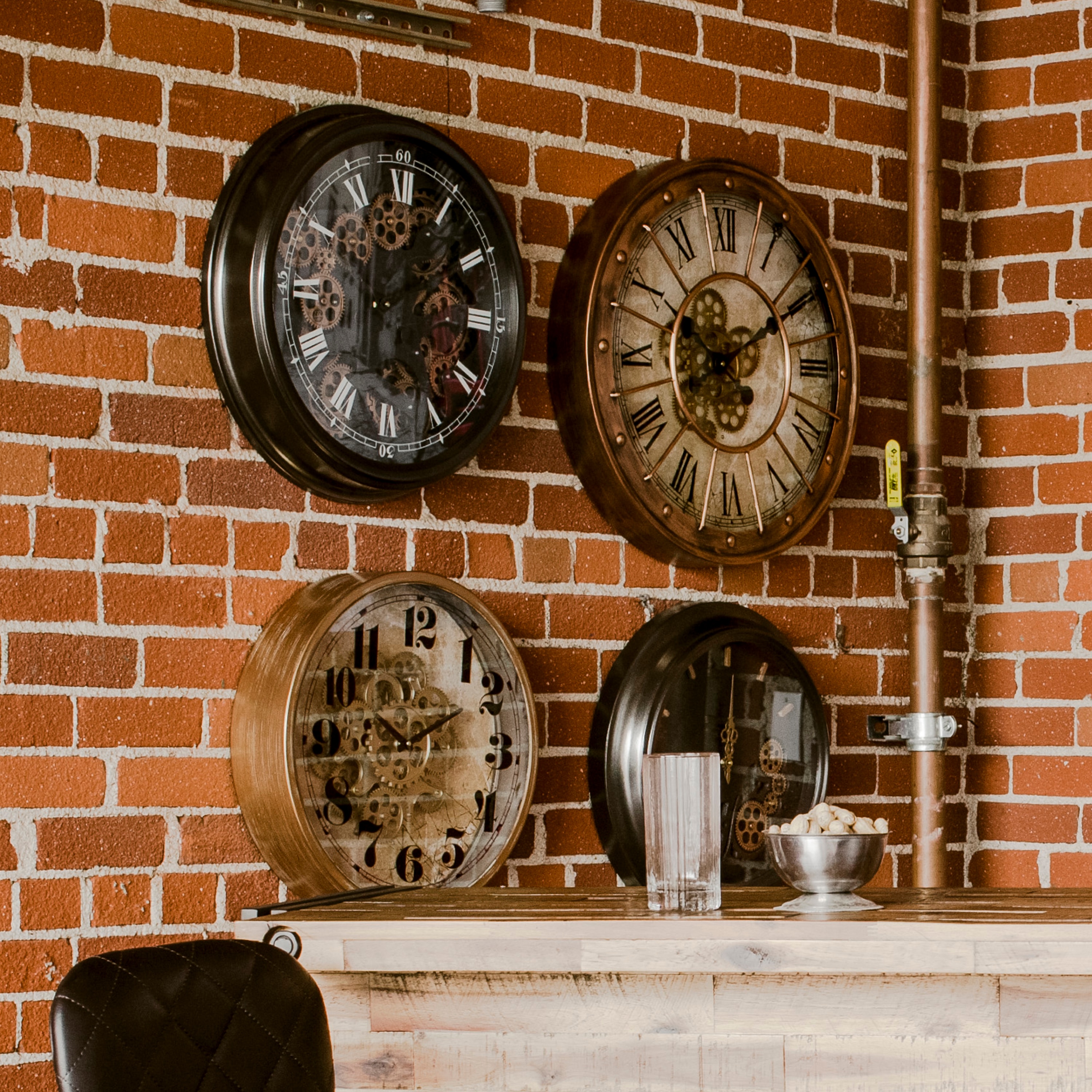 Yosemite Home Decor 5130011 Indoor-Outdoor-Clocks - View #7