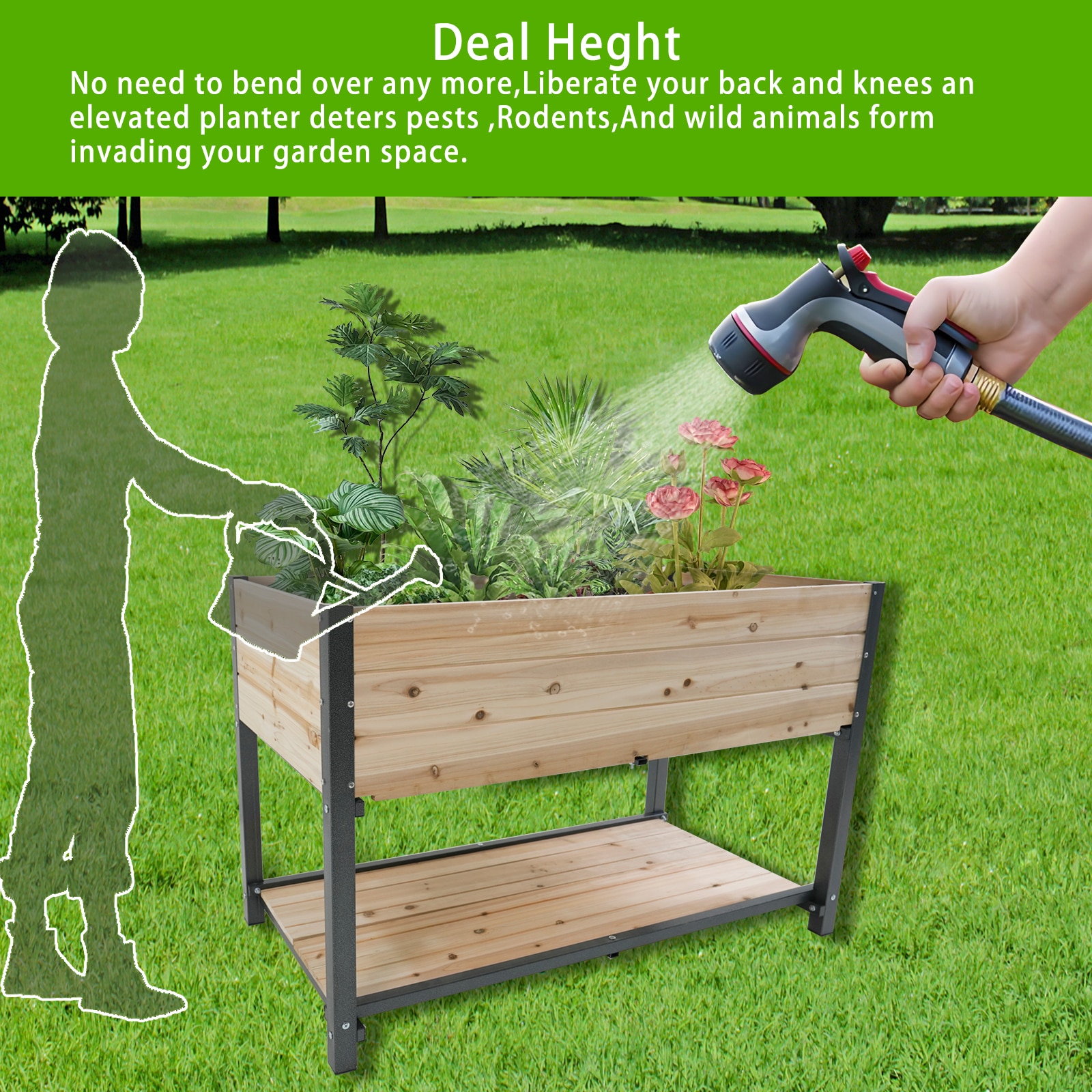 AHIOU HOME ZAAHG-P176217GB Raised-Planter-Boxes - View #10