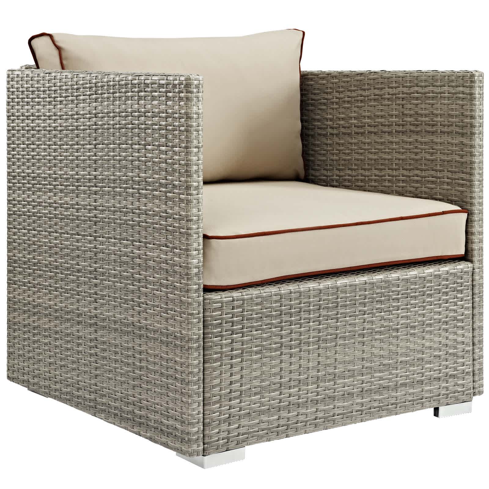  Repose Outdoor Armchair in Light Gray Beige