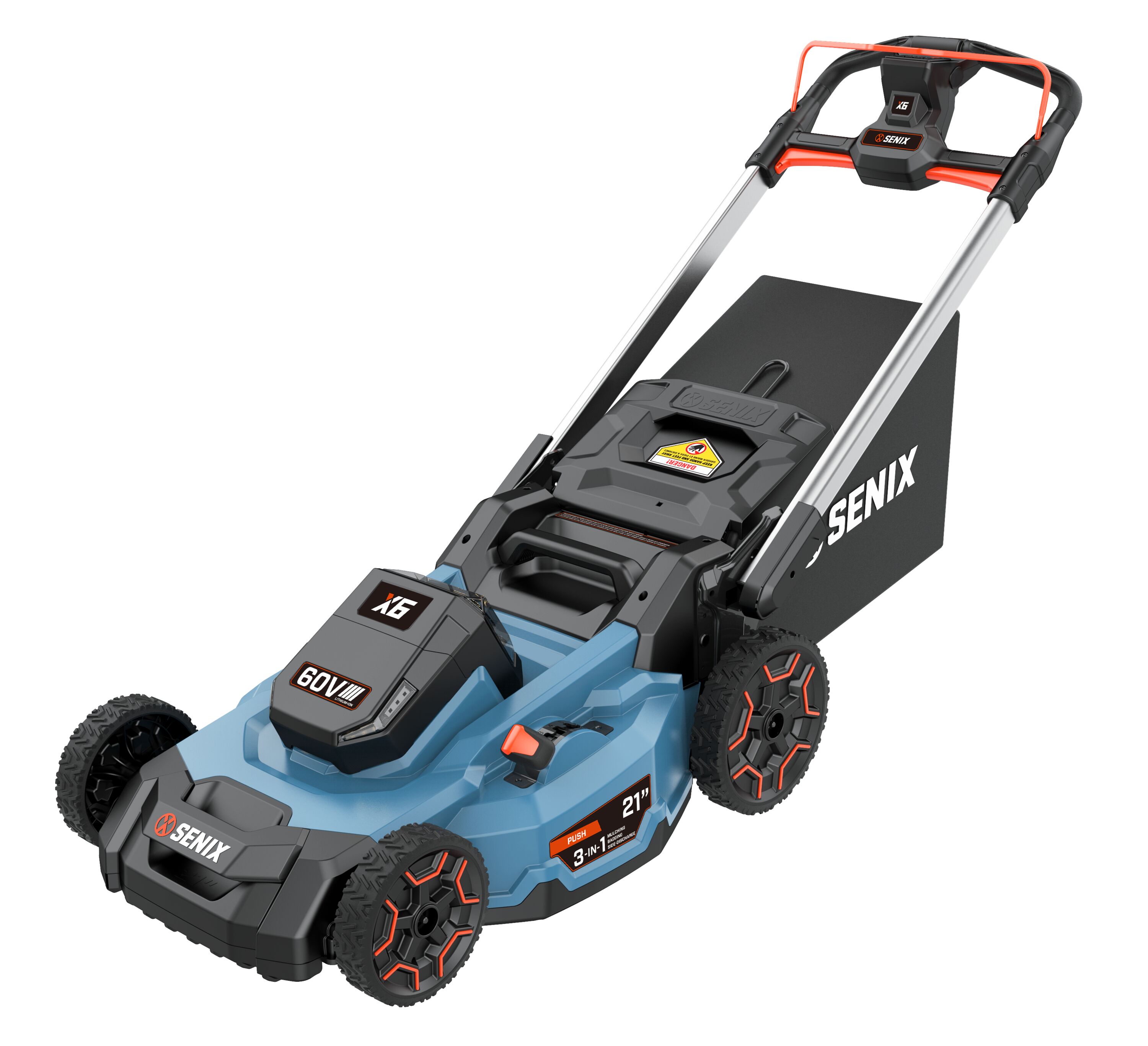 SENIX 60 Volt 60-volt 21-in Cordless Push Lawn Mower 1 Ah (1-Battery and Charger Included) LPPX6-H Sansujyuku sansujyuku.com