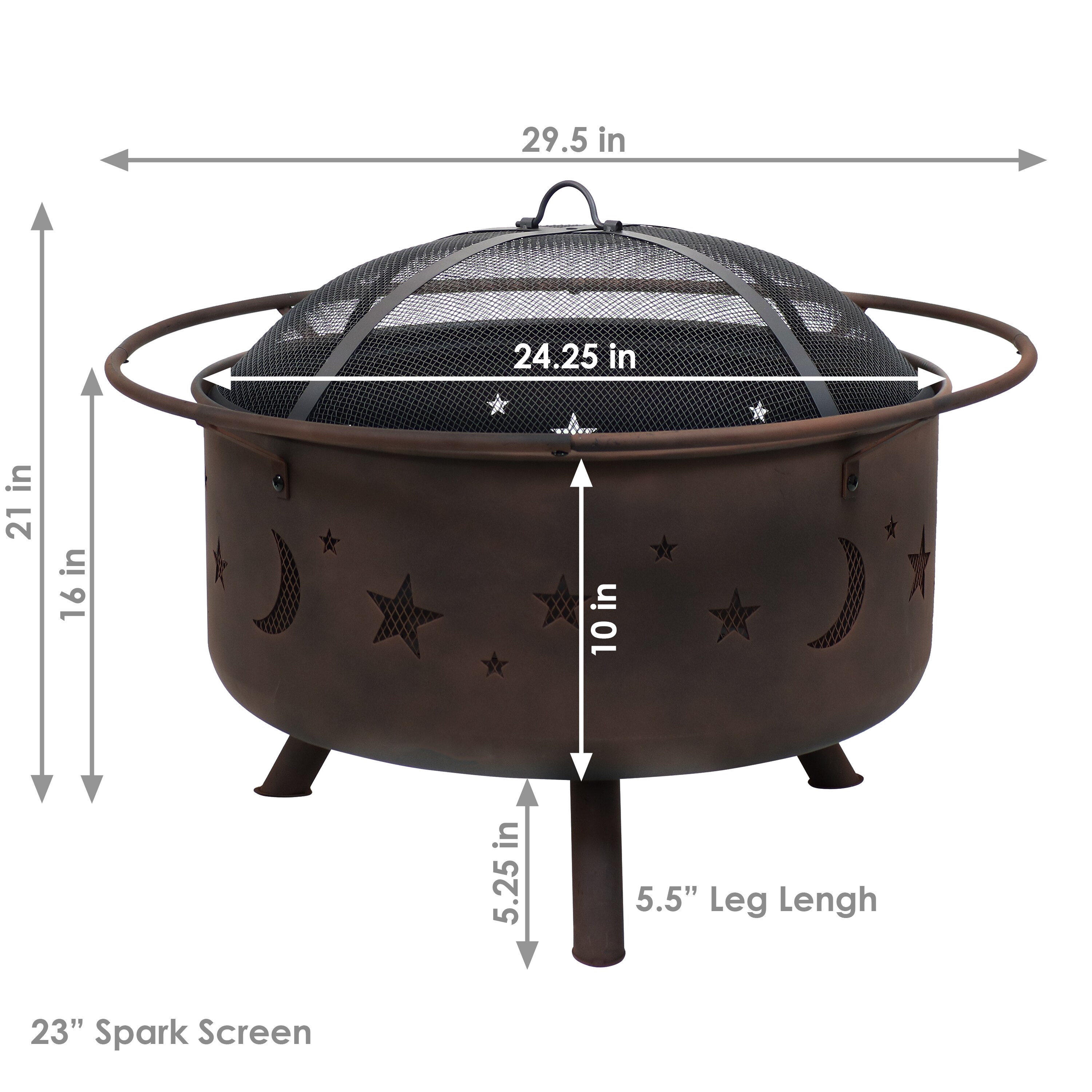 Sunnydaze Decor NB-MS201 Outdoor-Woodburning-Firepits - View #9