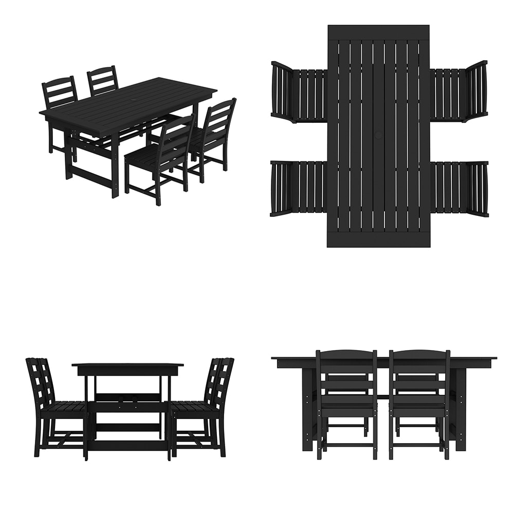 Homsee V-KF510001+02X3B Patio-Dining-Sets - View #8