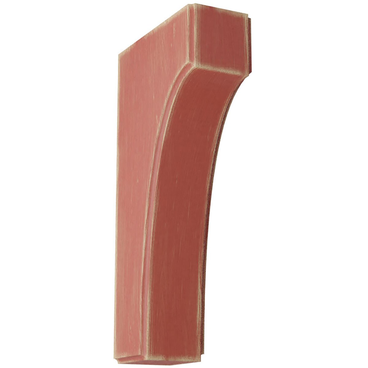 Ekena Millwork BKTWD02X04X08CVRD Clarksville 1-3/4-in x 4-in x 8-in Rubberwood Red Wood Standard Bracket