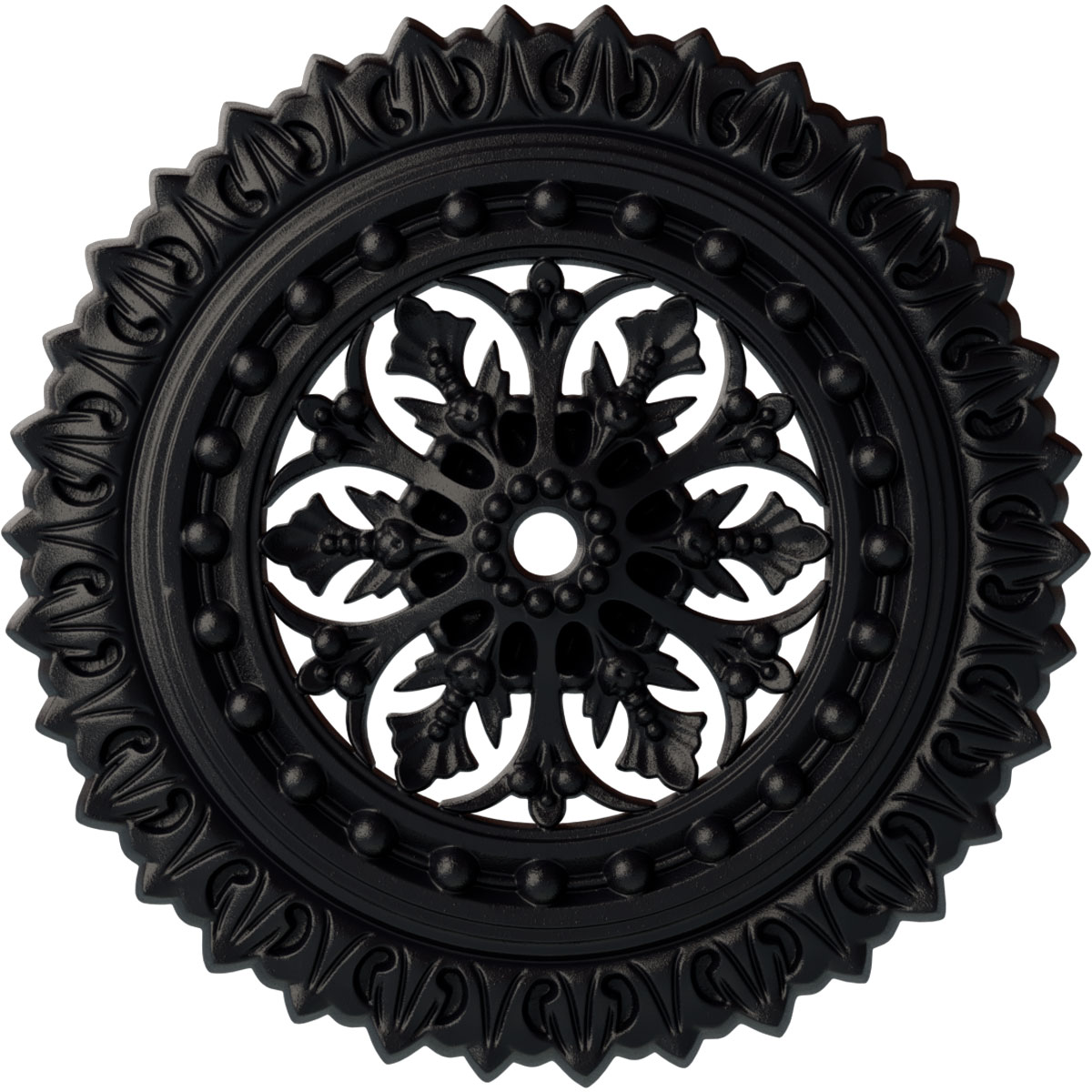 Ekena Millwork CM18SKSGS Sellek 18.5-in W x 18.5-in L Painted Steel Gray Polyurethane Whole Ceiling Medallion