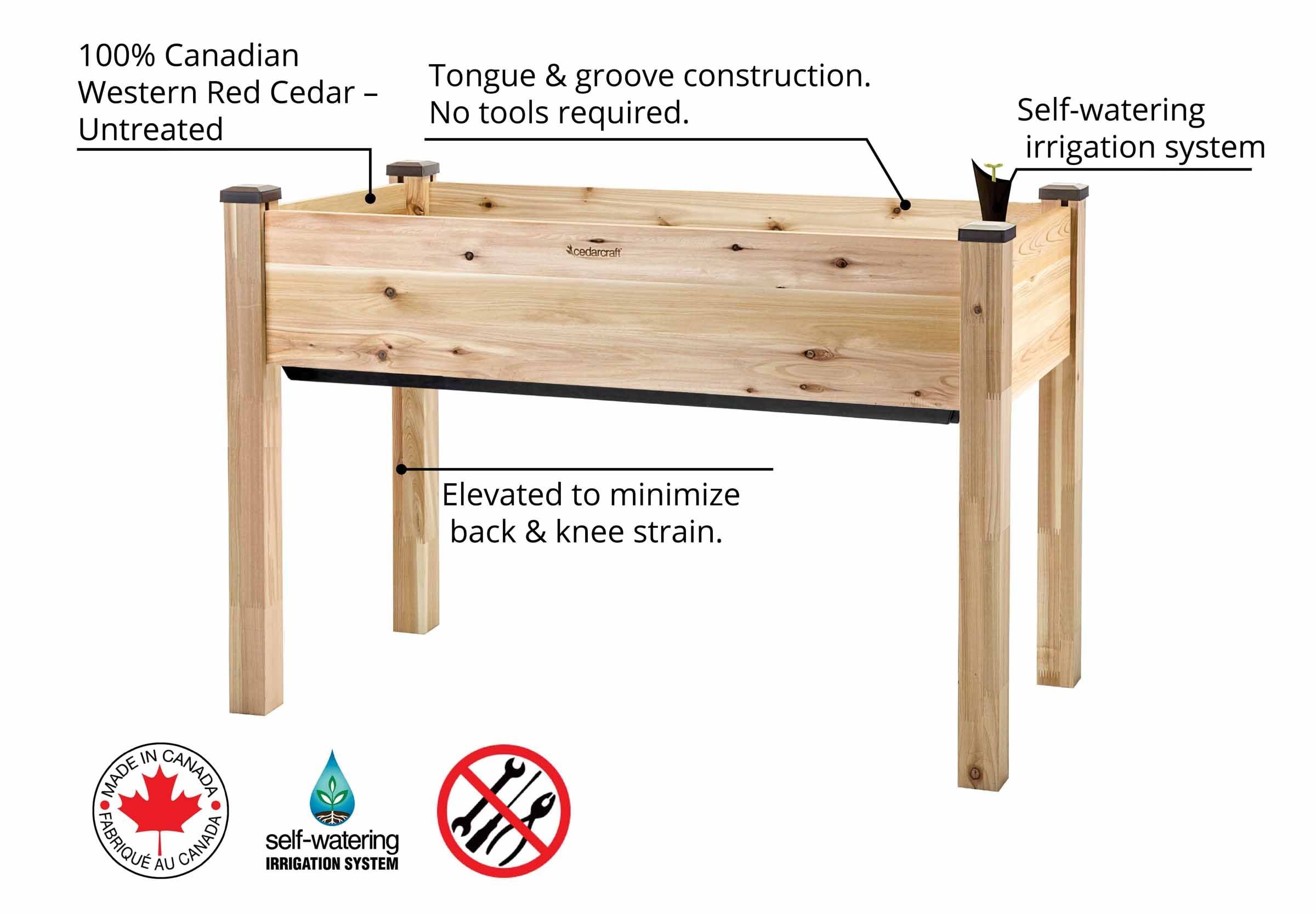 CedarCraft CC-SW2248SC Raised-Garden-Beds - View #4