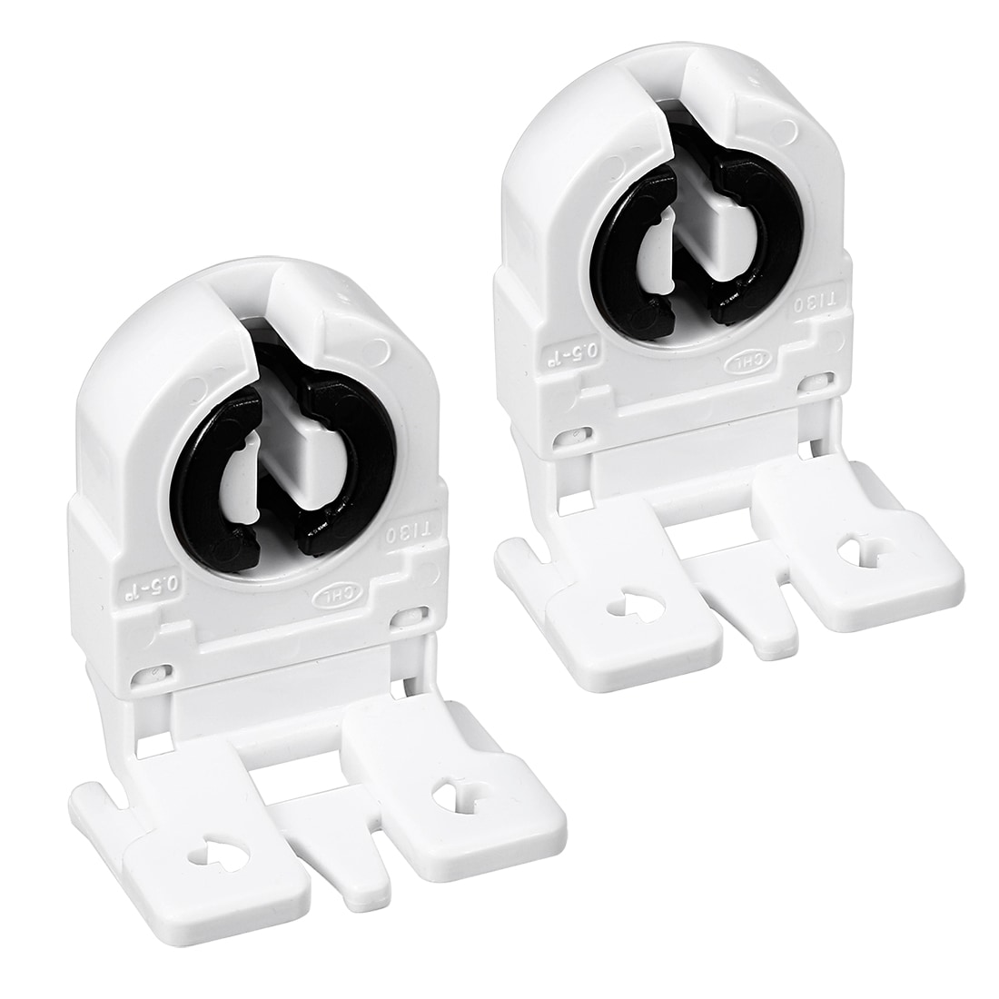 Unique Bargains 2pcs T8 Fluorescent Light Holder G13 Base Non-Shunted Single Head Tombstone Lamp Socket AC 250V 2A for LED Fluorescent Tube #S26031300UX6876