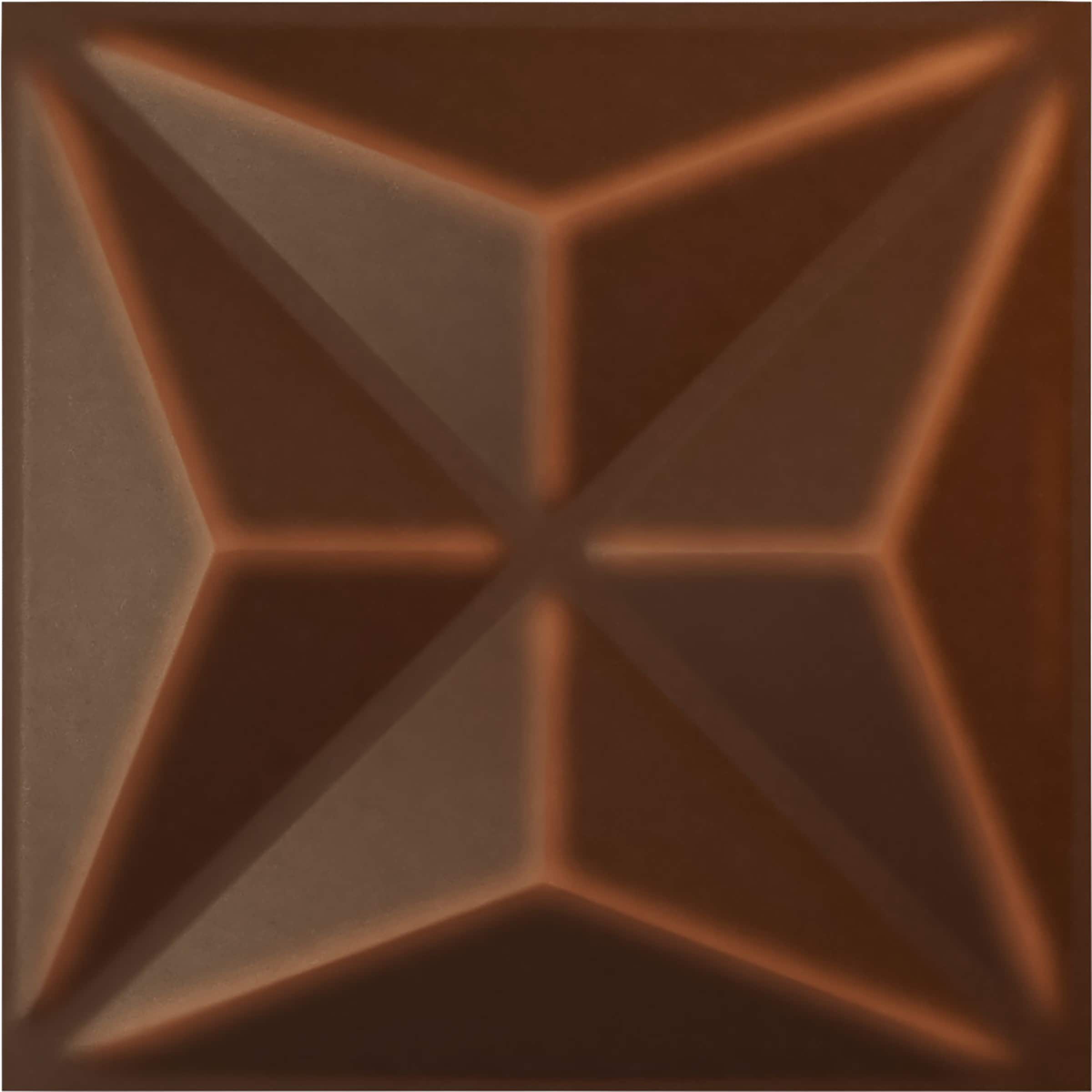 Ekena Millwork WP20X20HVDRU 19-5/8-in x 19-5/8-in Embossed Paintable/Stainable Red PVC Abstract Wall Panel ( 2.67-sq ft )