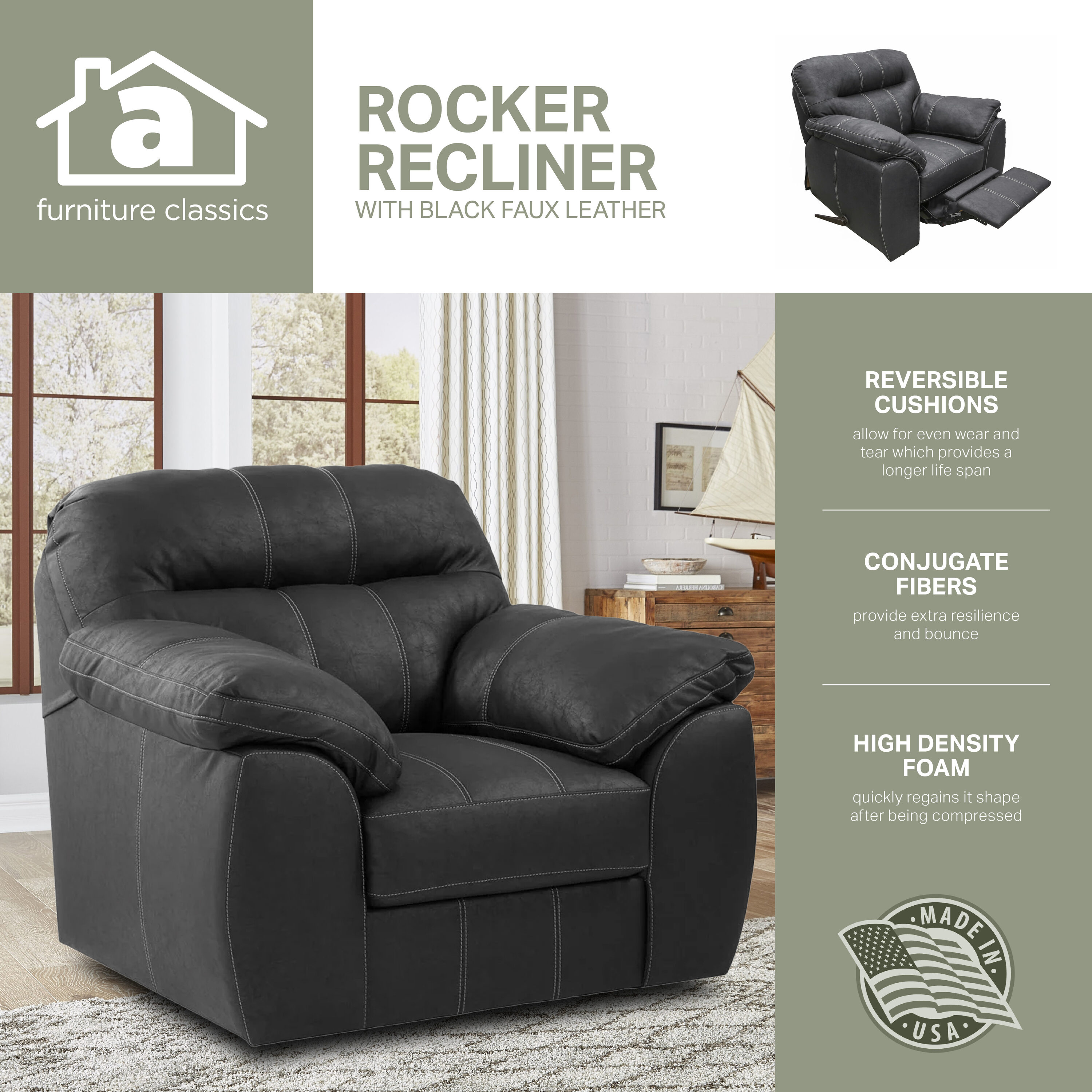 American Furniture Classics 8-03RR-A353V8 recliners - View #2