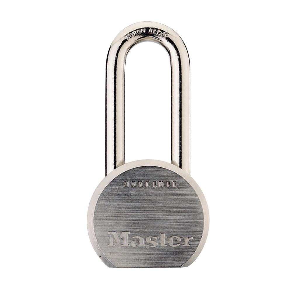 Master Lock 2-1/2in (64mm) Wide Solid Steel Body Padlock with 2in (51mm) Shackle, Keyed Alike