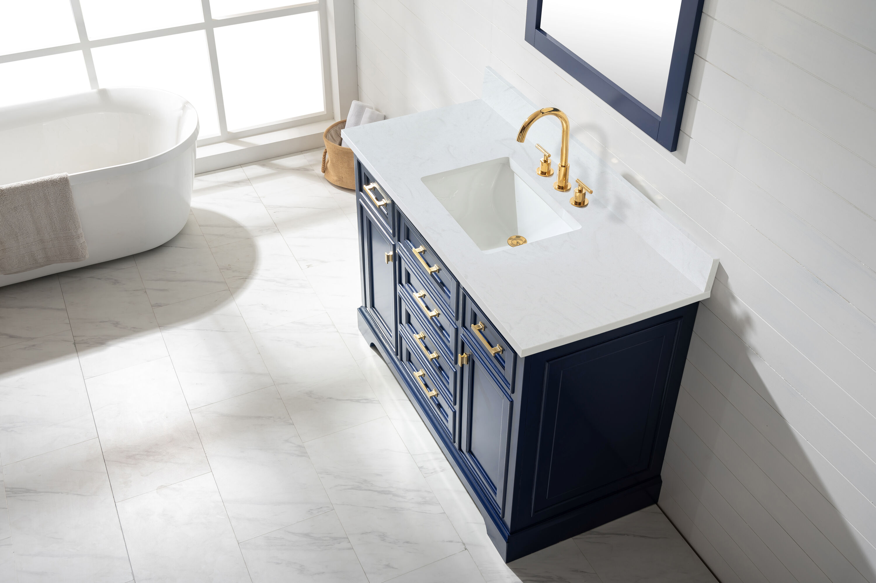 Design Element ML-48-BLU Bath-Vanity-Combo - View #4