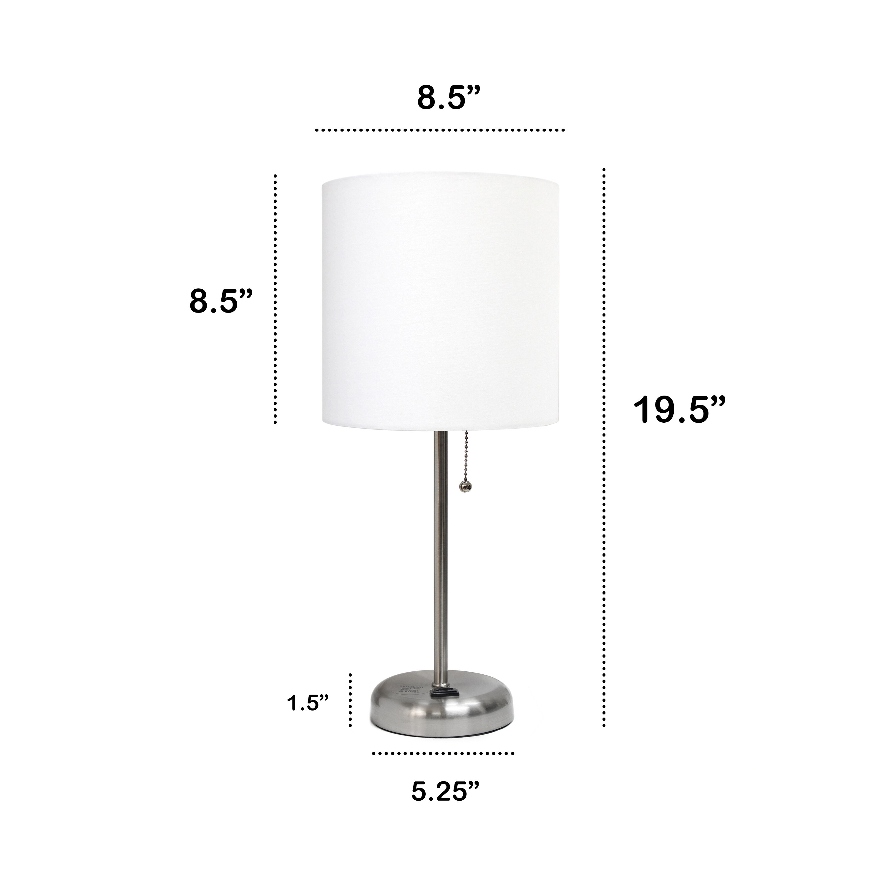 Creekwood Home CWT-2009-WH-2PK Table-Lamps - View #3