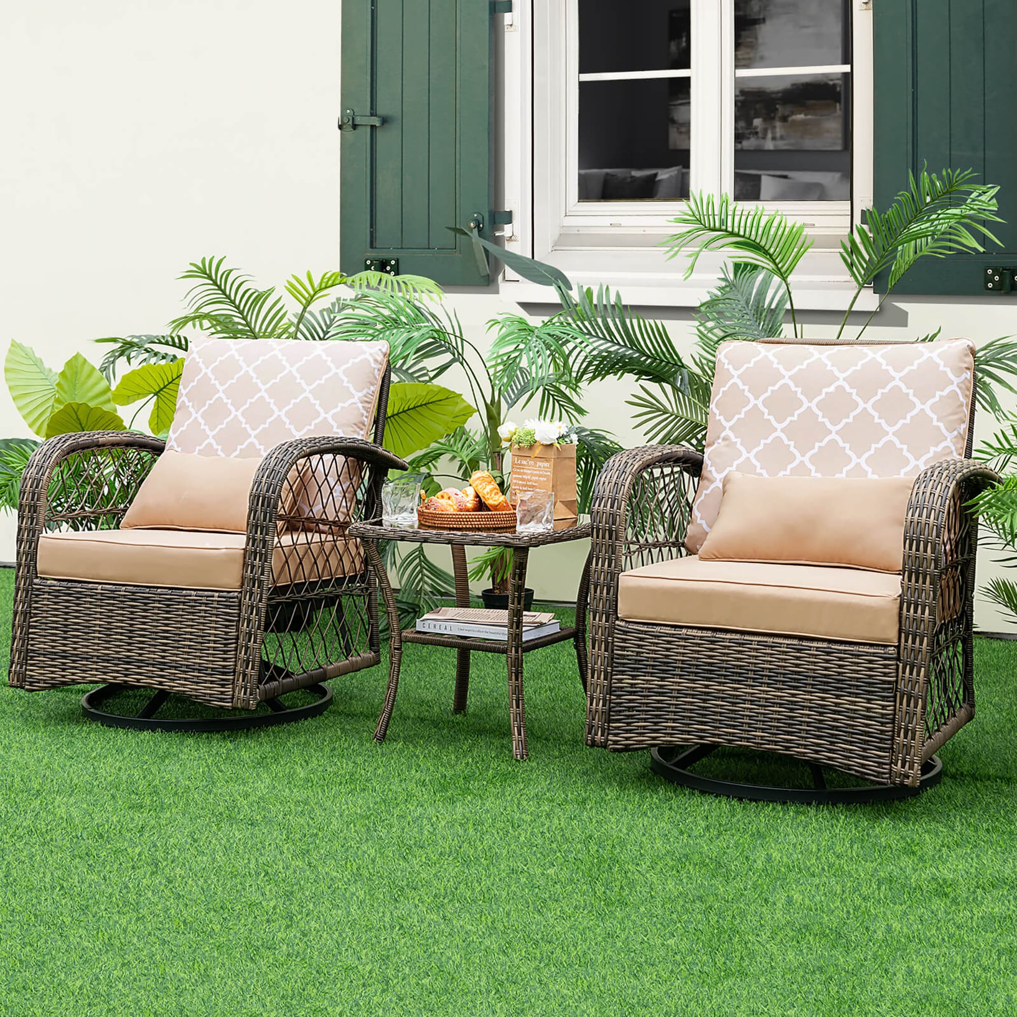 Forclover ALLS-28RD Patio-Conversation-Sets - View #2