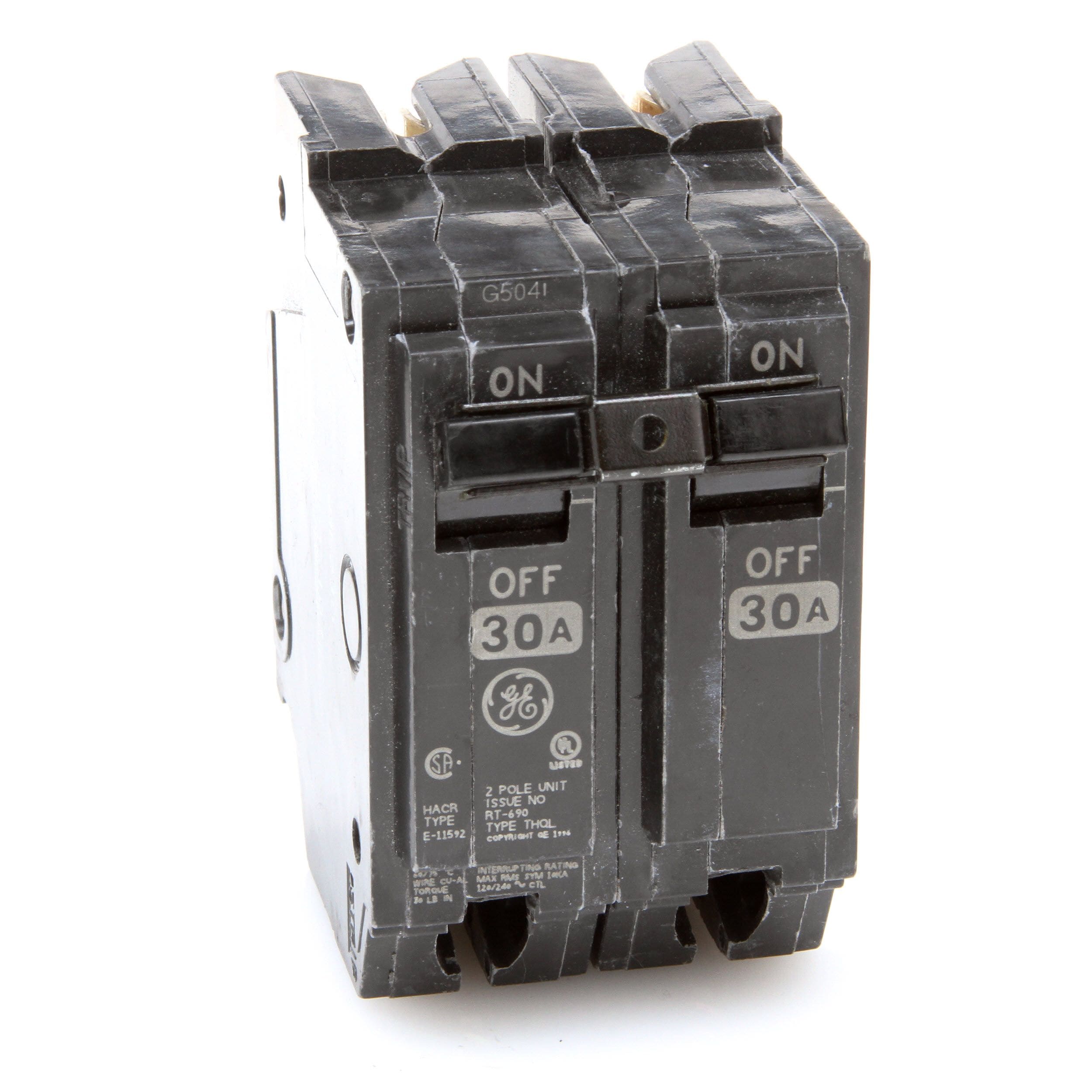 GE THQL2130 2 Pole 30 Amp Circuit Breaker for sale online 