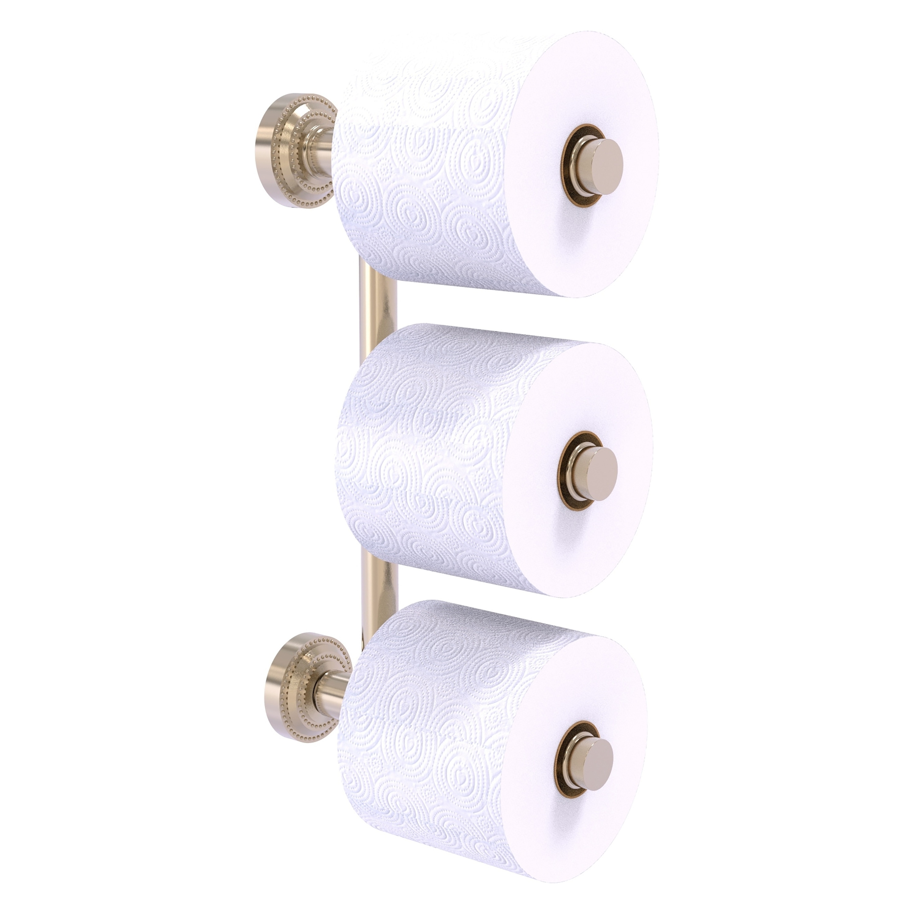 Allied Brass DT-24-3-PEW Dottingham Antique Pewter Wall mount Double post Toilet Paper Holder 3 -Rolls