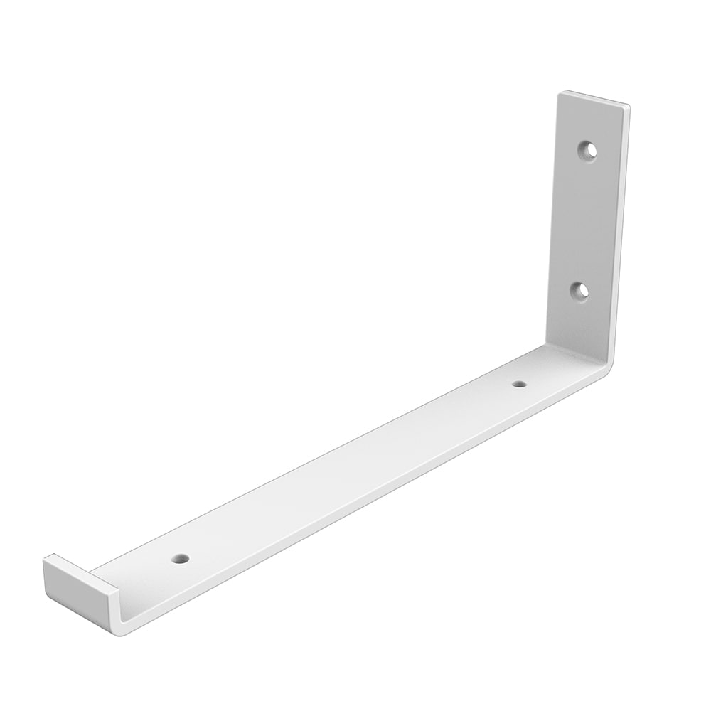 Style Selections 46487PHXLG 12.4-in L x 5.24-in W x 1.46-in D White Shelf bracket